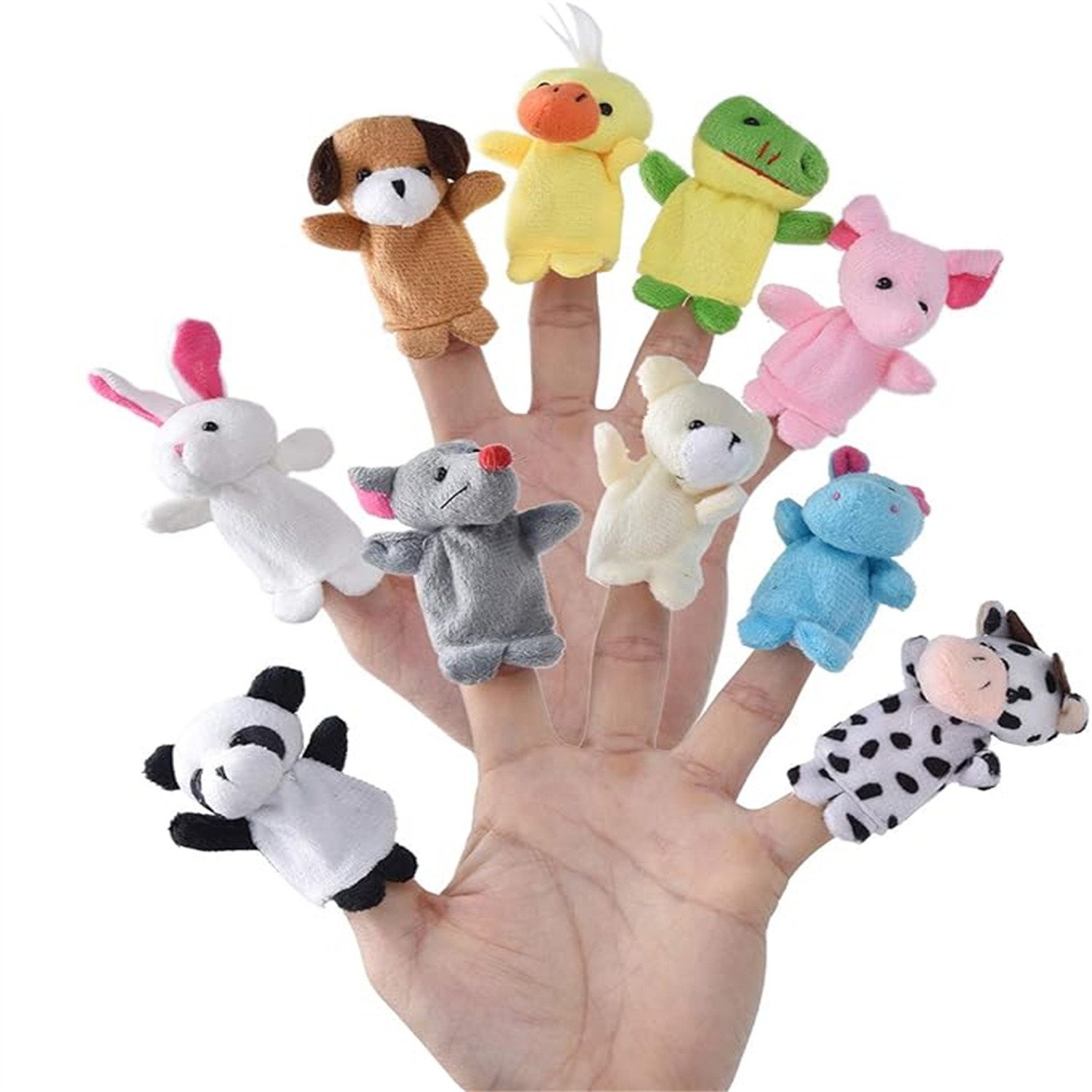 autolock Fingerpuppe Finger Plüschtier Für Geburtstagsgeschenke für Kinder[10 Set] (10-tlg)