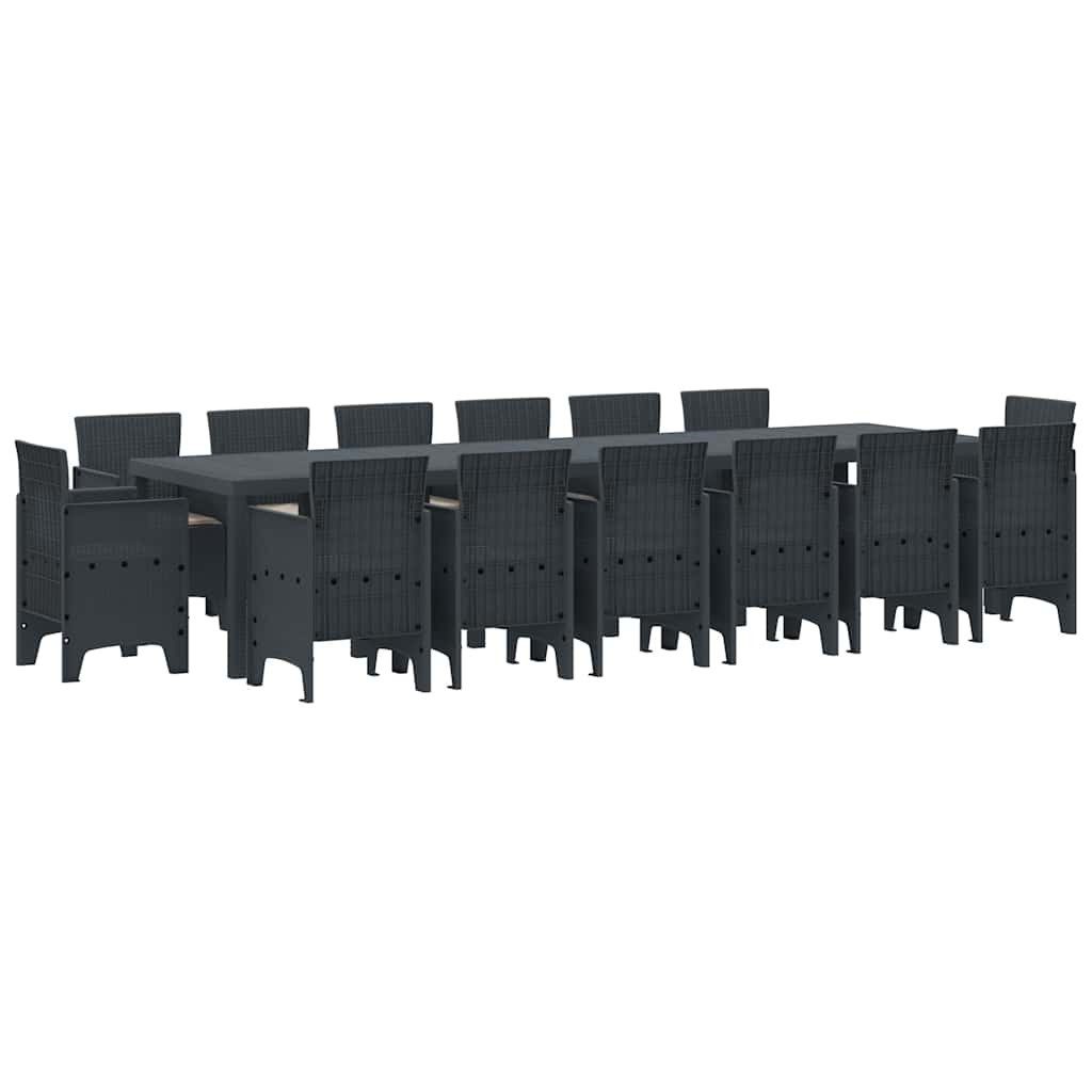 vidaXL Gartenlounge-Set Garten Essgruppe 15 pcs günstig online kaufen