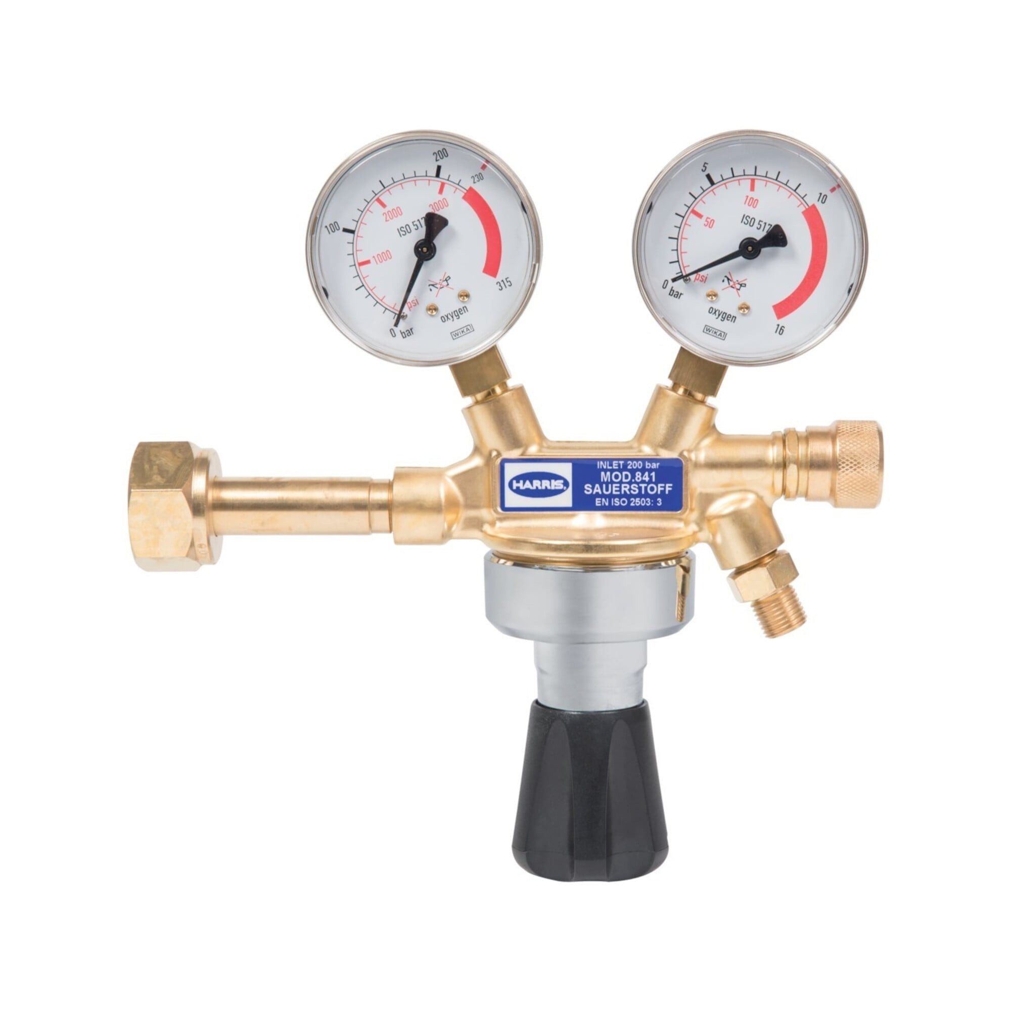 Harris Druckregler HARRIS Flaschendruckminderer Sauerstoff 0-10,0bar