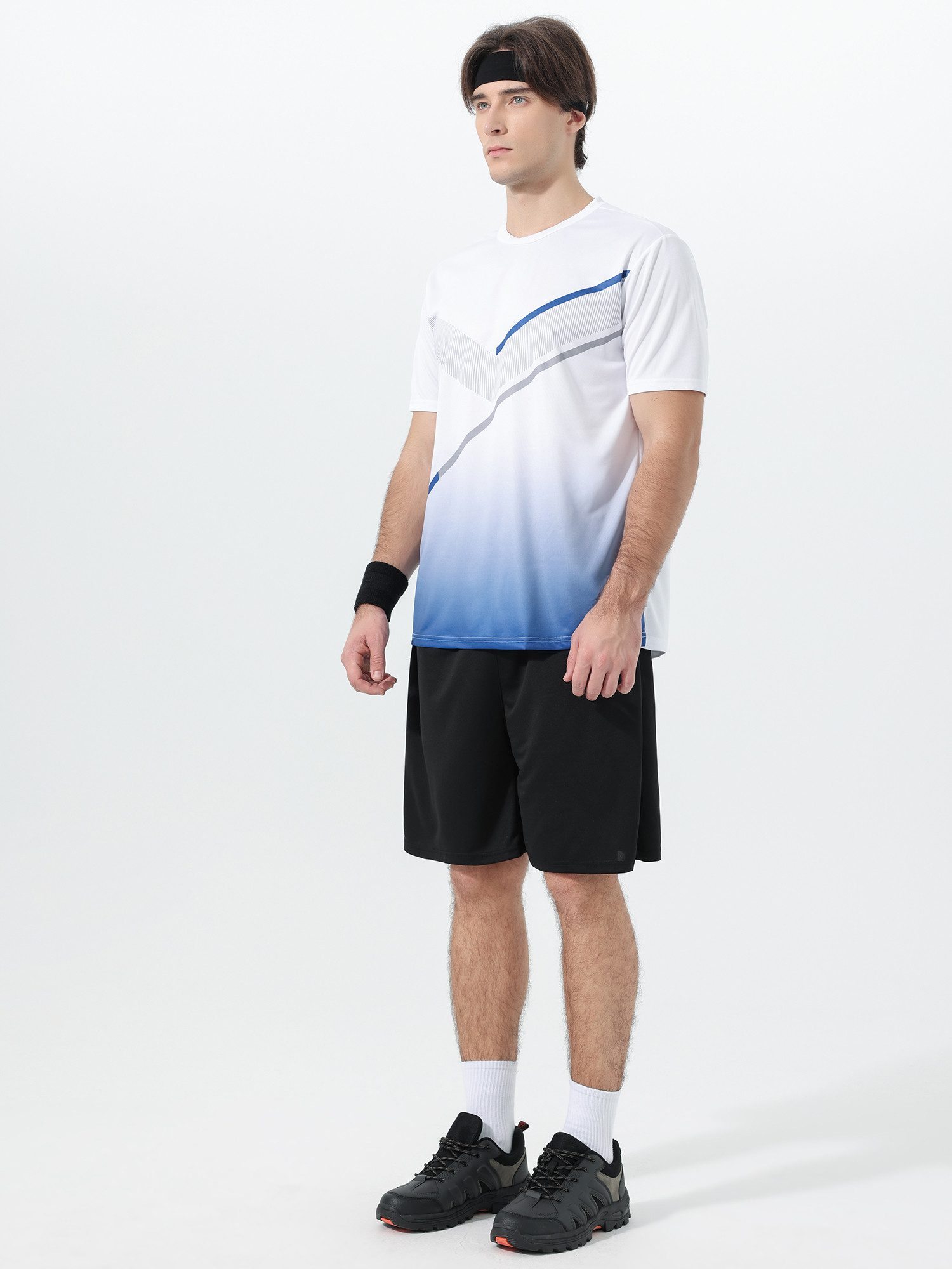 YOUTHUP Sportanzug, Herren Trainingsanzug mit Farbblockung Sportlicher Stil