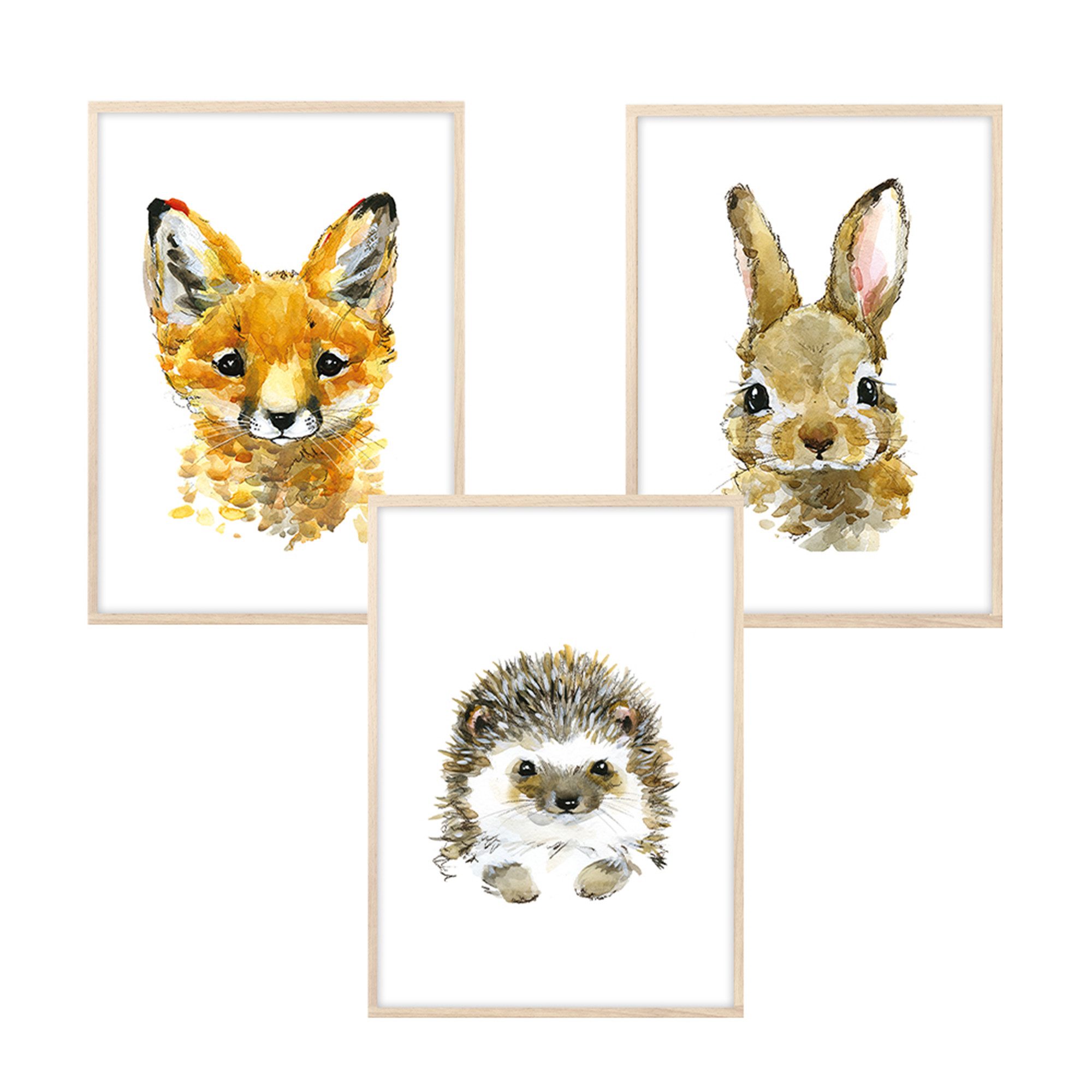 MeinBaby123® Poster Bilder Kinderzimmer, Tiere Poster günstig online kaufen