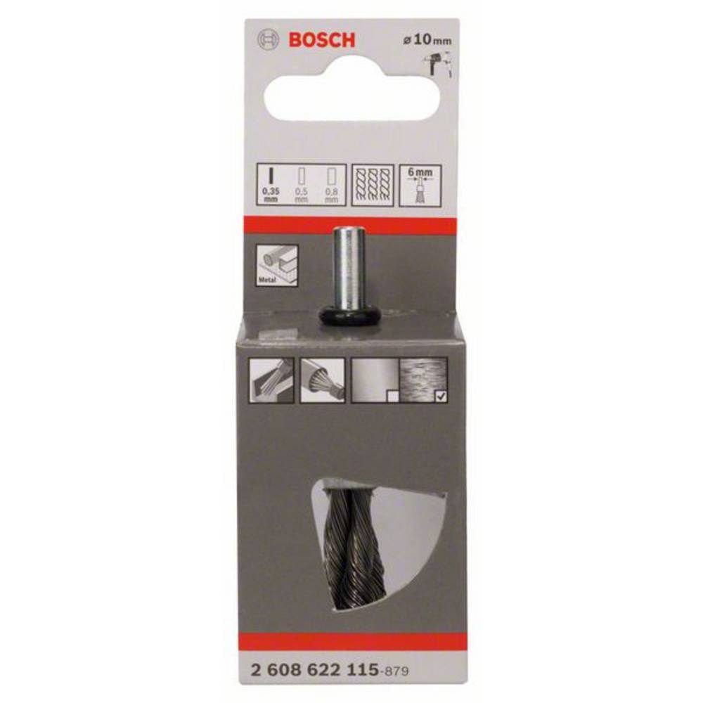 Thumbnail - BOSCH Schleifaufsatz Pinselbürste, gezopft, 0.35 mm, 10 mm, 4500 U