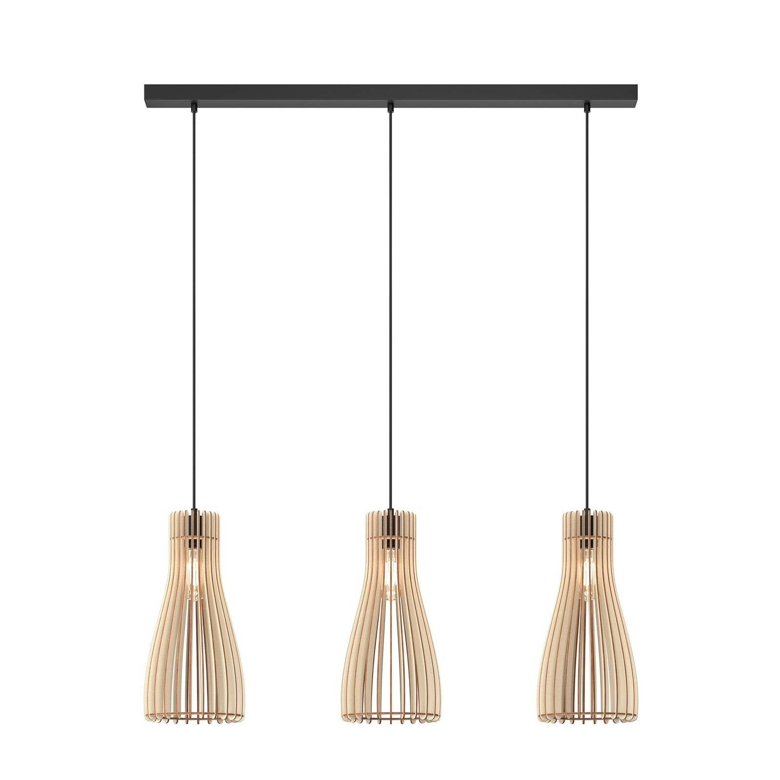 Envostar Hängeleuchte Furn, Holz IP20, 3 x 15 W LED