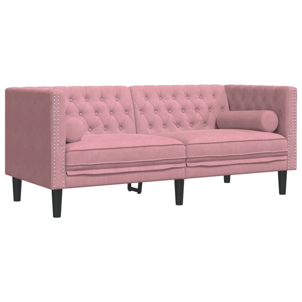 vidaXL Sofa Chesterfield-Sofa mit Nackenrollen 2-Sitzer günstig online kaufen