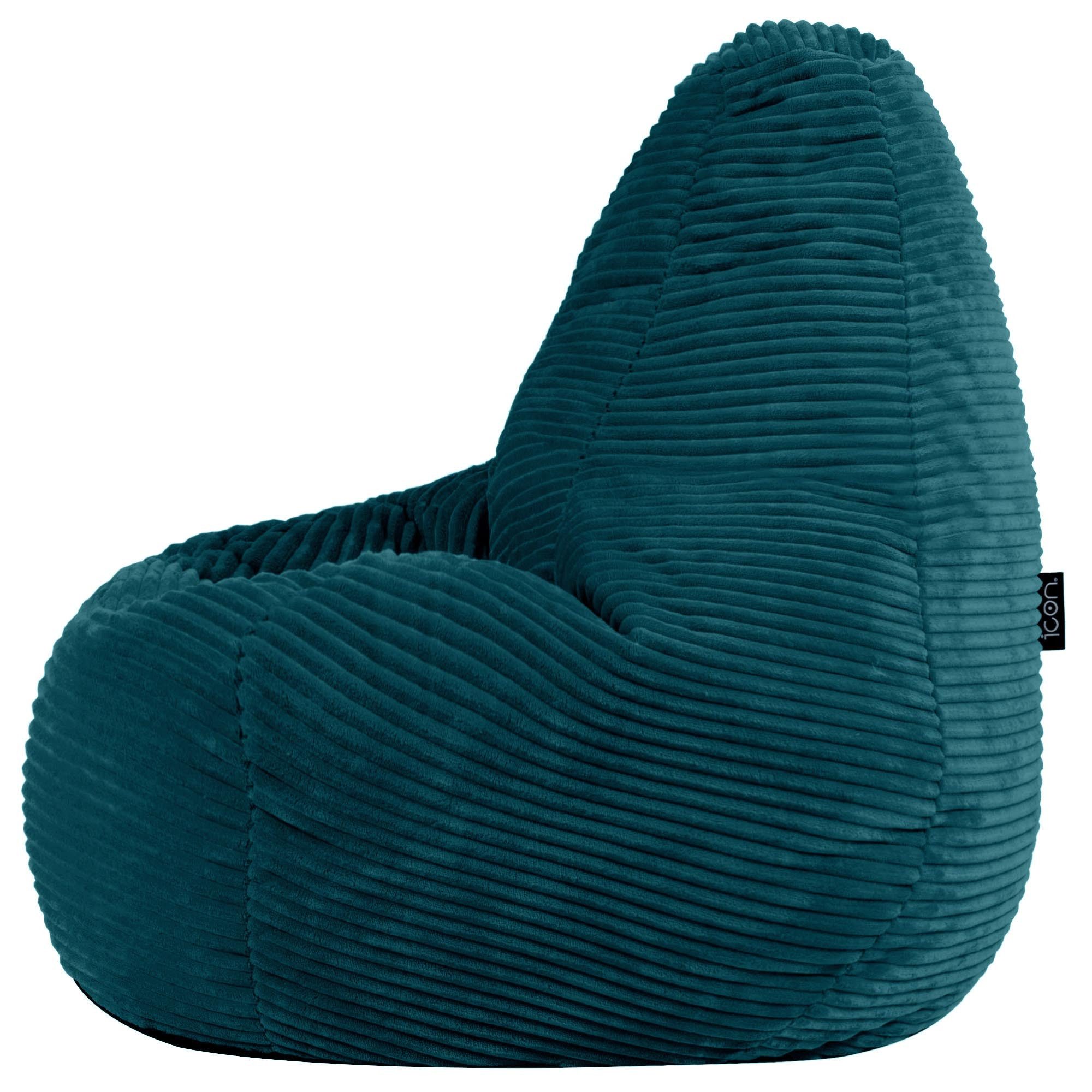 icon Sitzsack Kinder Sessel aus Cord Flauschig „Dalton", 69x59x65cm, Made in Germany, für Kinderzimmer, mit Füllung – Bild 5 von 5