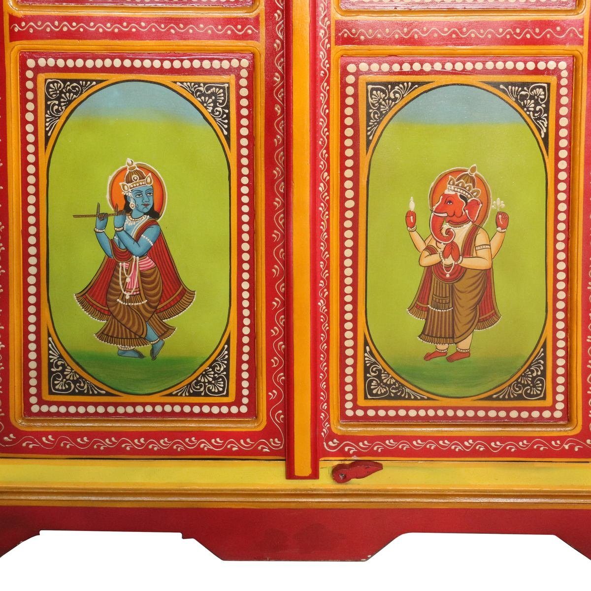 Oriental Galerie Mehrzweckschrank 175 Handarbeit Wandschrank Mehrfarbig Tibet cm Uma