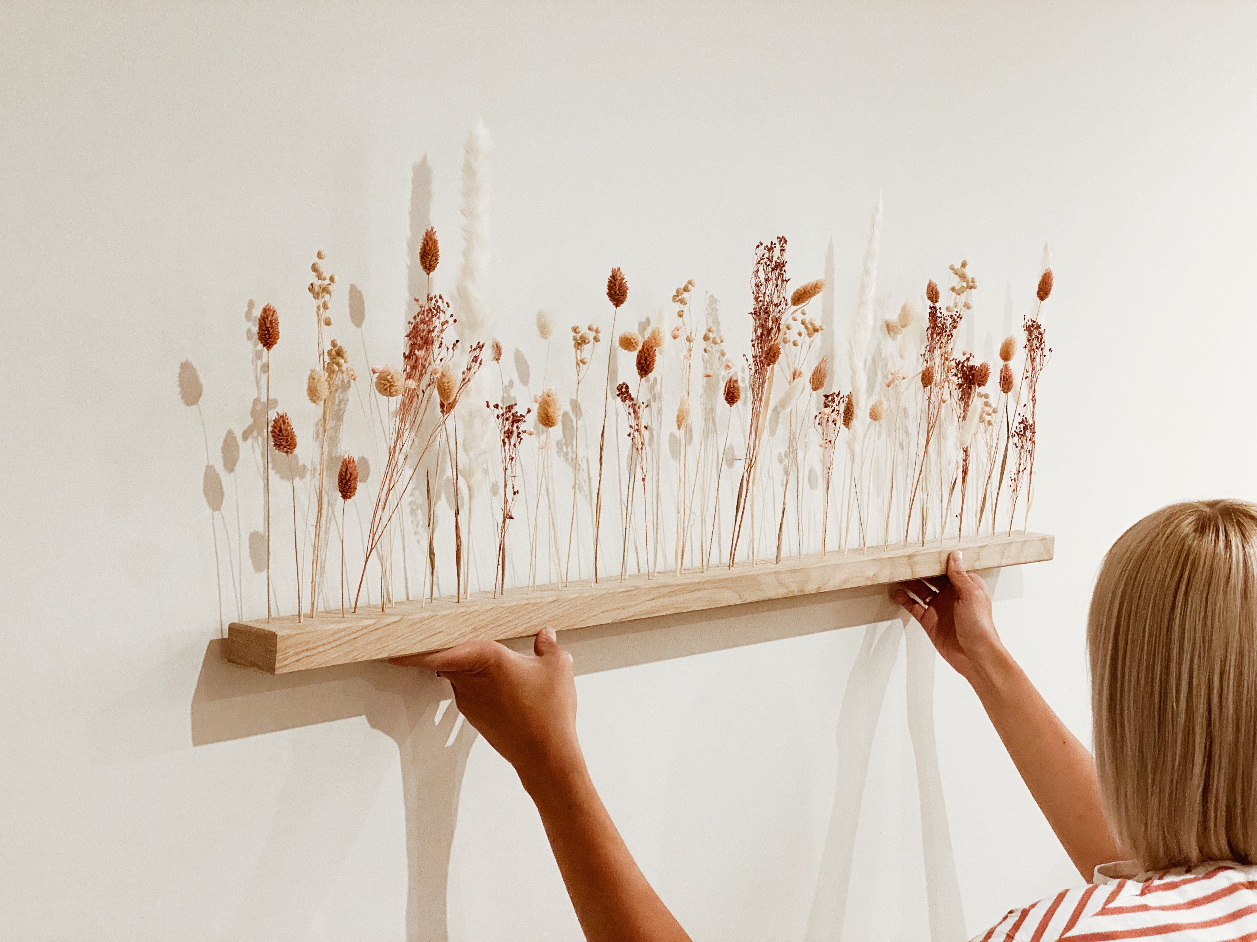 Trockenblume FlowerBar “FATA MORGANA”, Holzleiste mit günstig online kaufen