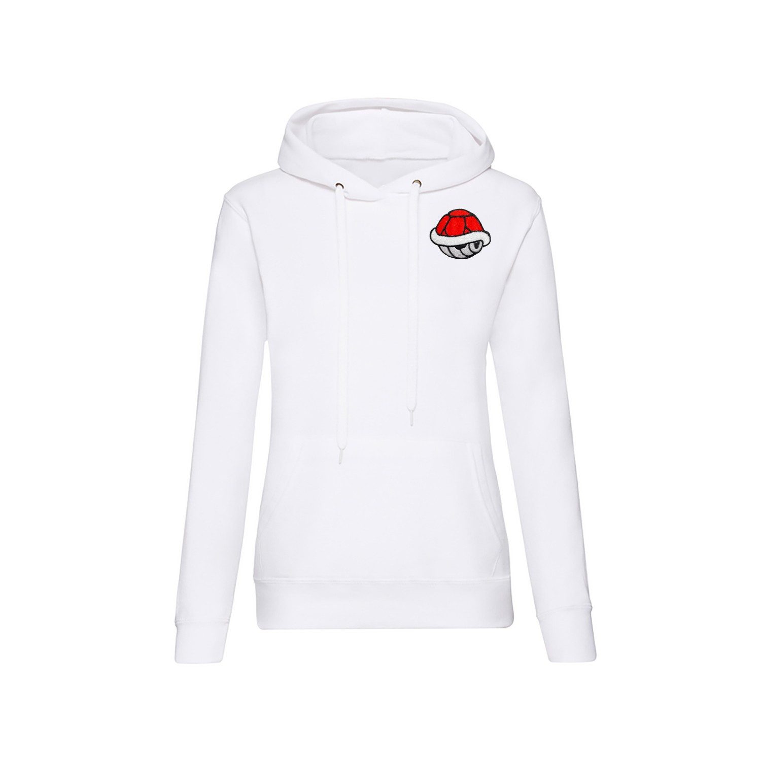 Blondie & Brownie Hoodie RoteSchildkröte Damen Hoodie mit Brustmotiv (Einzelartikel) Retro Kuppel mit Spielhallenflair