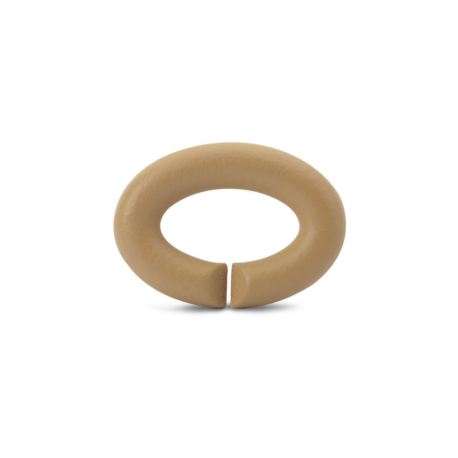 X Jewellery Bead Karamell, Rubber X, XRUBE-00016