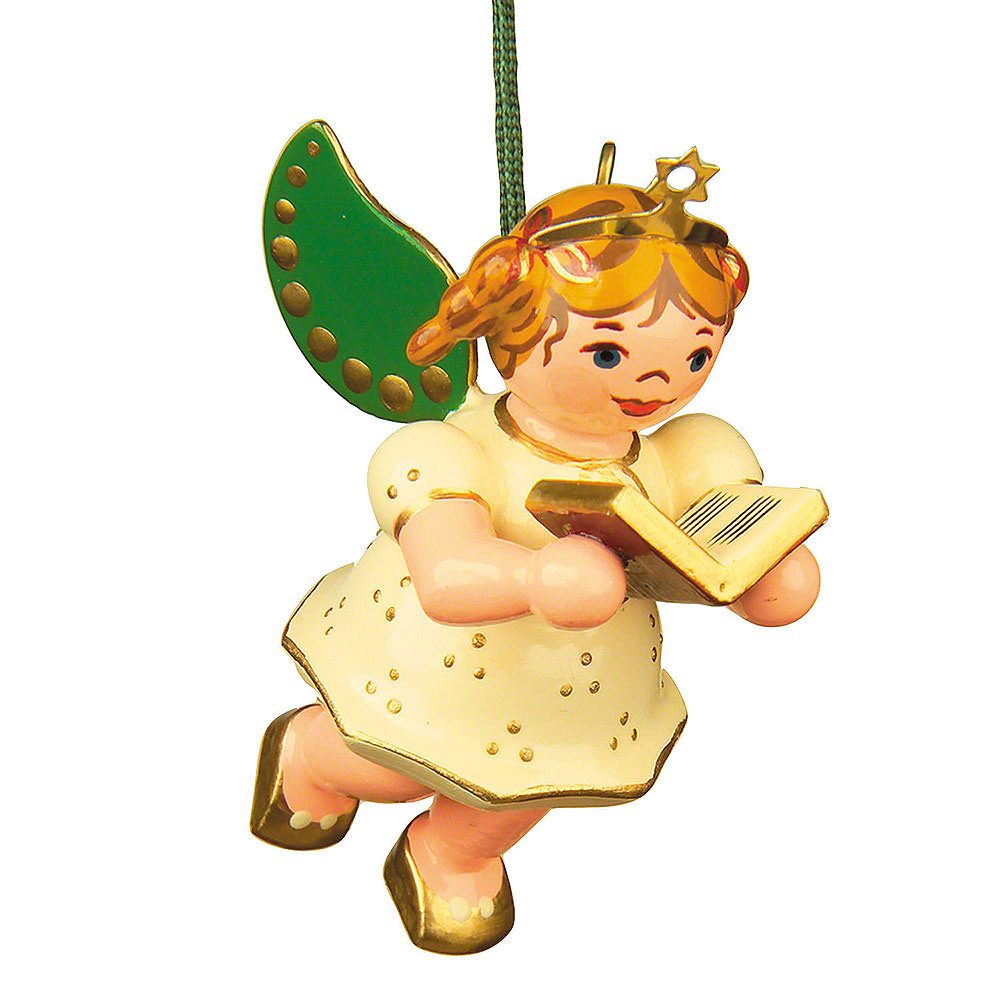 Hubrig Volkskunst GmbH Dekohänger Christbaumschmuck Engel mit Gesangbuch (6cm) von Hubrig Volkskunst