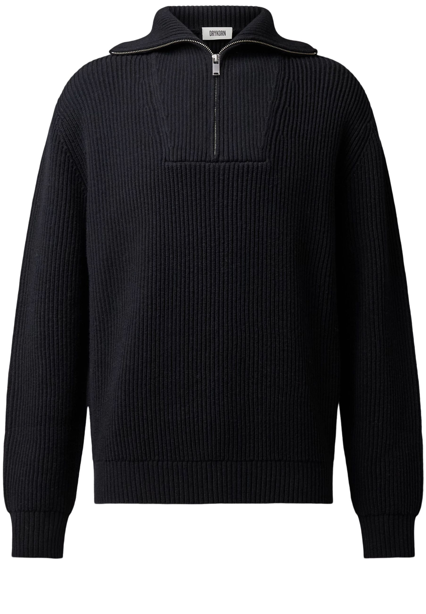 Drykorn Strickpullover Manuelo mit Troyer-Kragen (1-tlg)