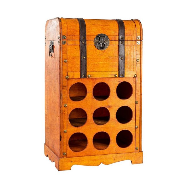 HTI-Living Weinregal “Weinregal Truhe für 9 Flaschen Alistair”