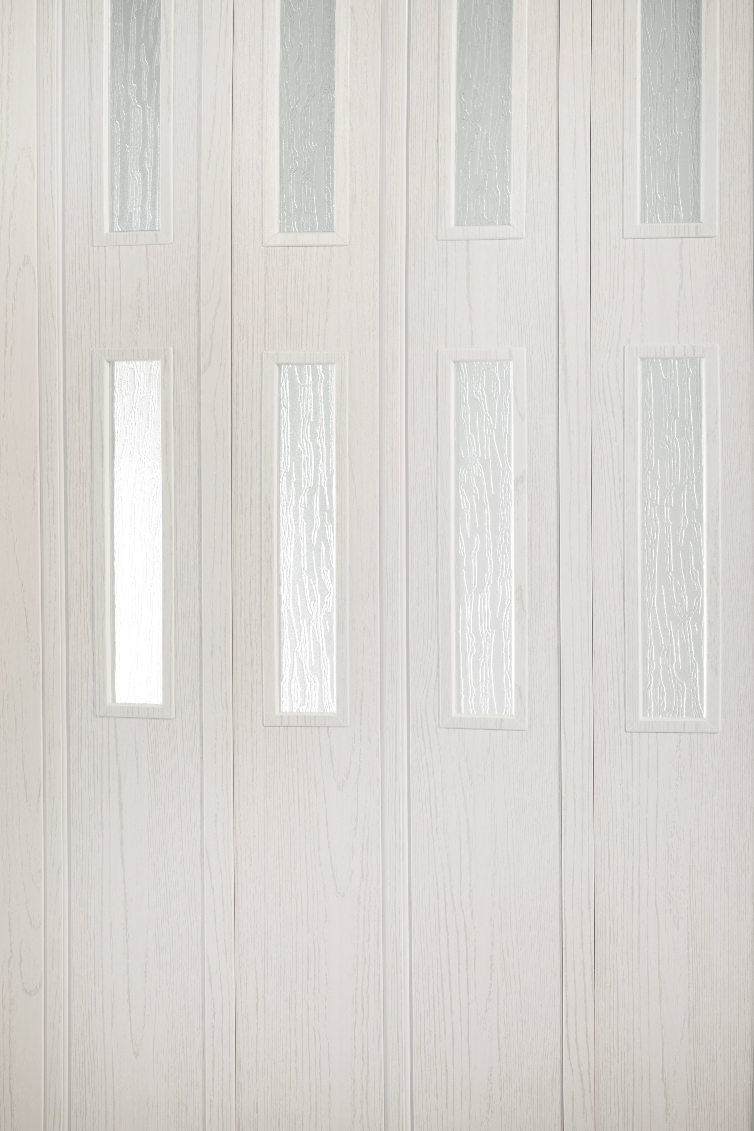 Forte Falttür Luciana, weiß, 202 cm 2 m. x Festmaß 88,5 Fenster