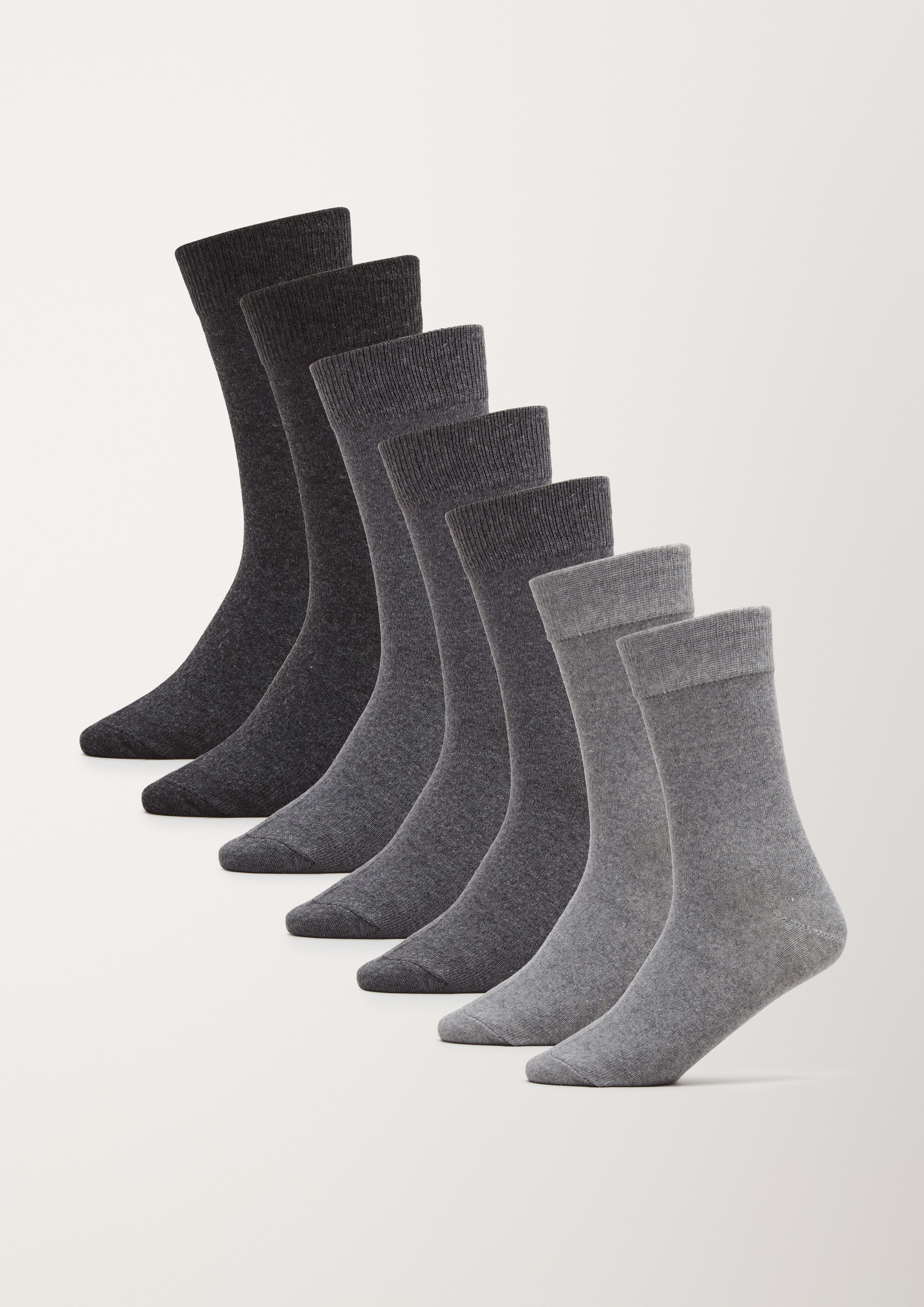 s.Oliver Sneakersocken essentials (7-Paar) mit nahtlosem Zehenbereich günstig online kaufen