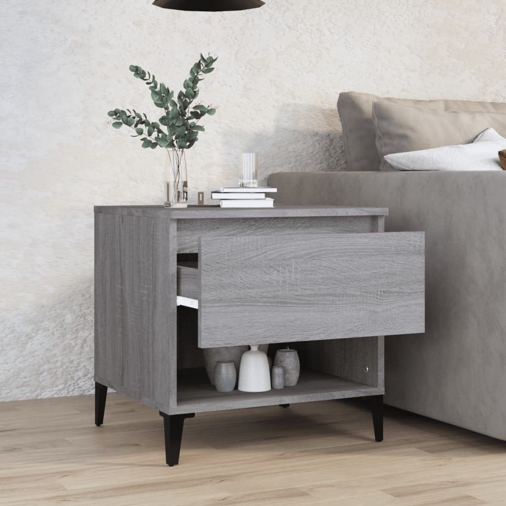vidaXL Beistelltisch Beistelltisch Grau Sonoma 50x46x50 günstig online kaufen