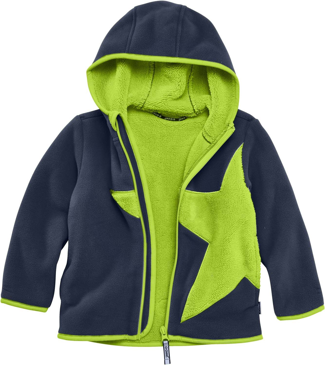 JAKO-O Kapuzenfleecejacke JAKO-O Kuschel Fleecejacke Kinder Jungen Mädchen Stern
