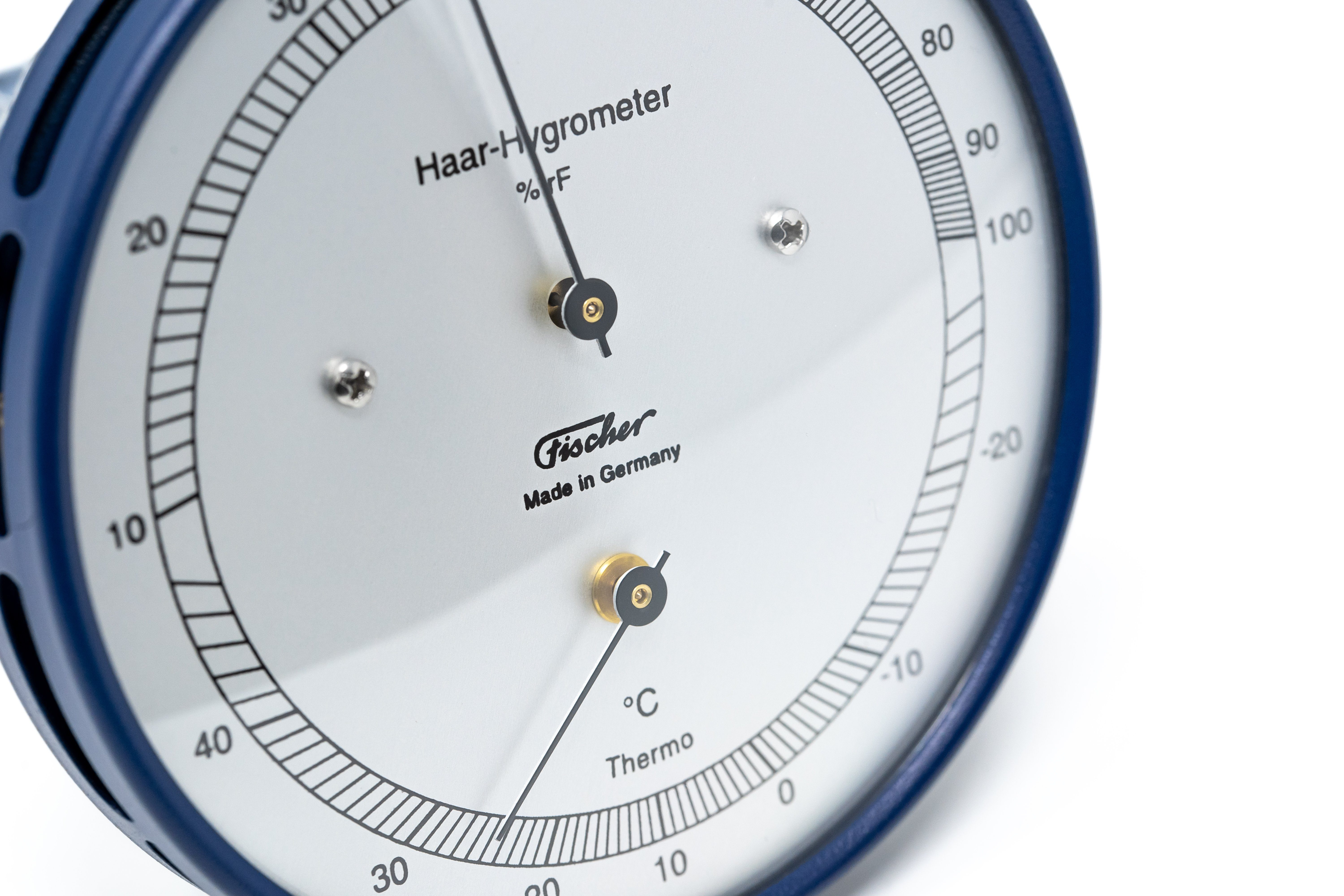 Fischer Hygrometer Fischer 111.01T Haar-Hygrometer 103mm Edelstahl Made in Germany