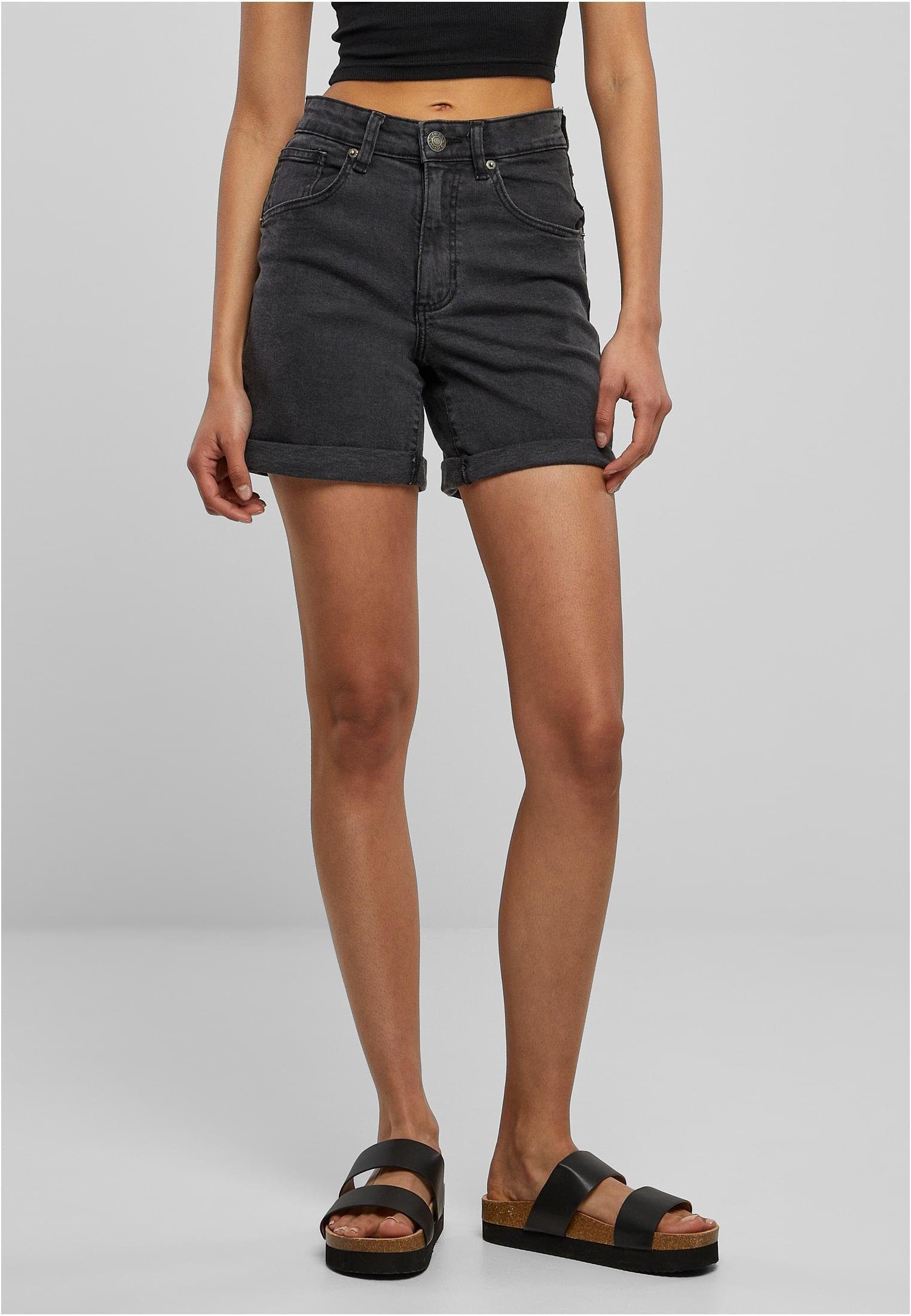 URBAN CLASSICS Shorts Ladies Organic Stretch Denim 5 Pocket Shorts Jeans-Shorts