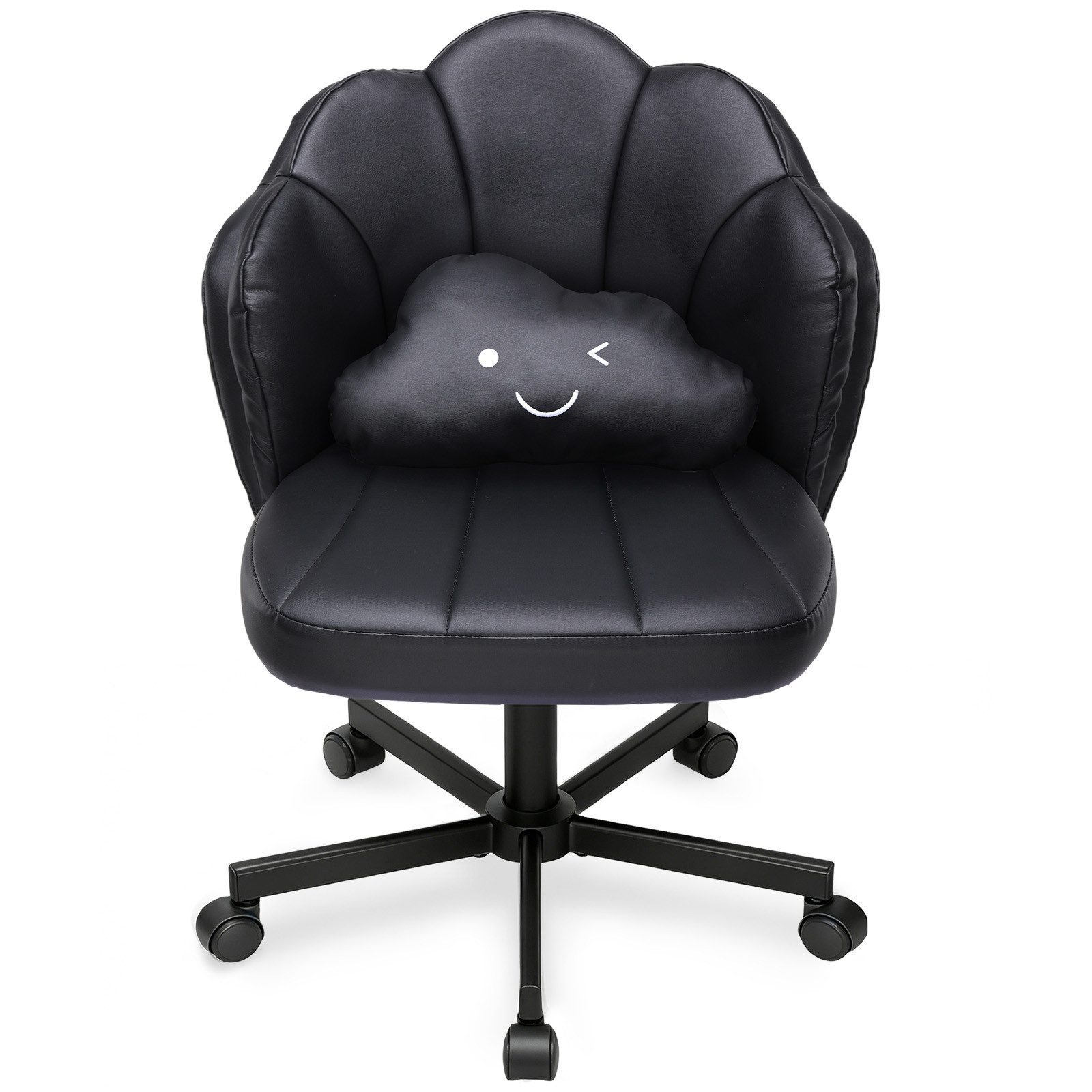 COMHOMA Bürostuhl Schminkstuhl Homeoffice Stuhl, Schreibtischstuhl Drehstuhl mit Rrollen, höhenverstellbar,für Schminktisch,Arbeitszimmer, Schlafzimmer,150kg