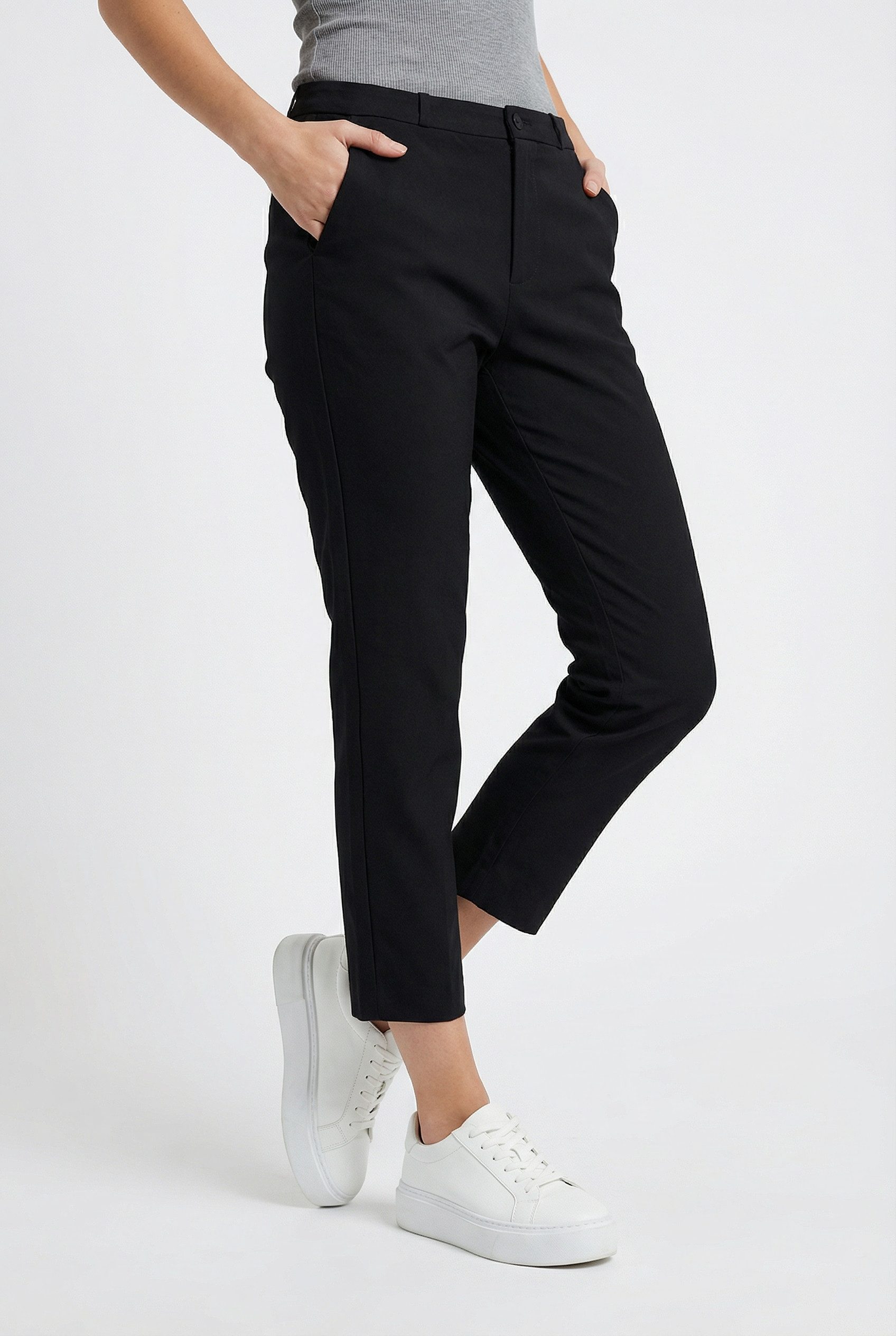 FREEQUENT Caprihose FQSOLVEJ-CA Sommerhose 3/4-Länge mit Viskose und Stretch