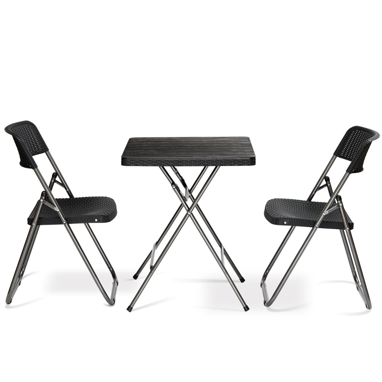 Sekey Balkonset Balkonmöbel Set Klapptisch mit 2 stühlen Bistro-Set Klappba günstig online kaufen