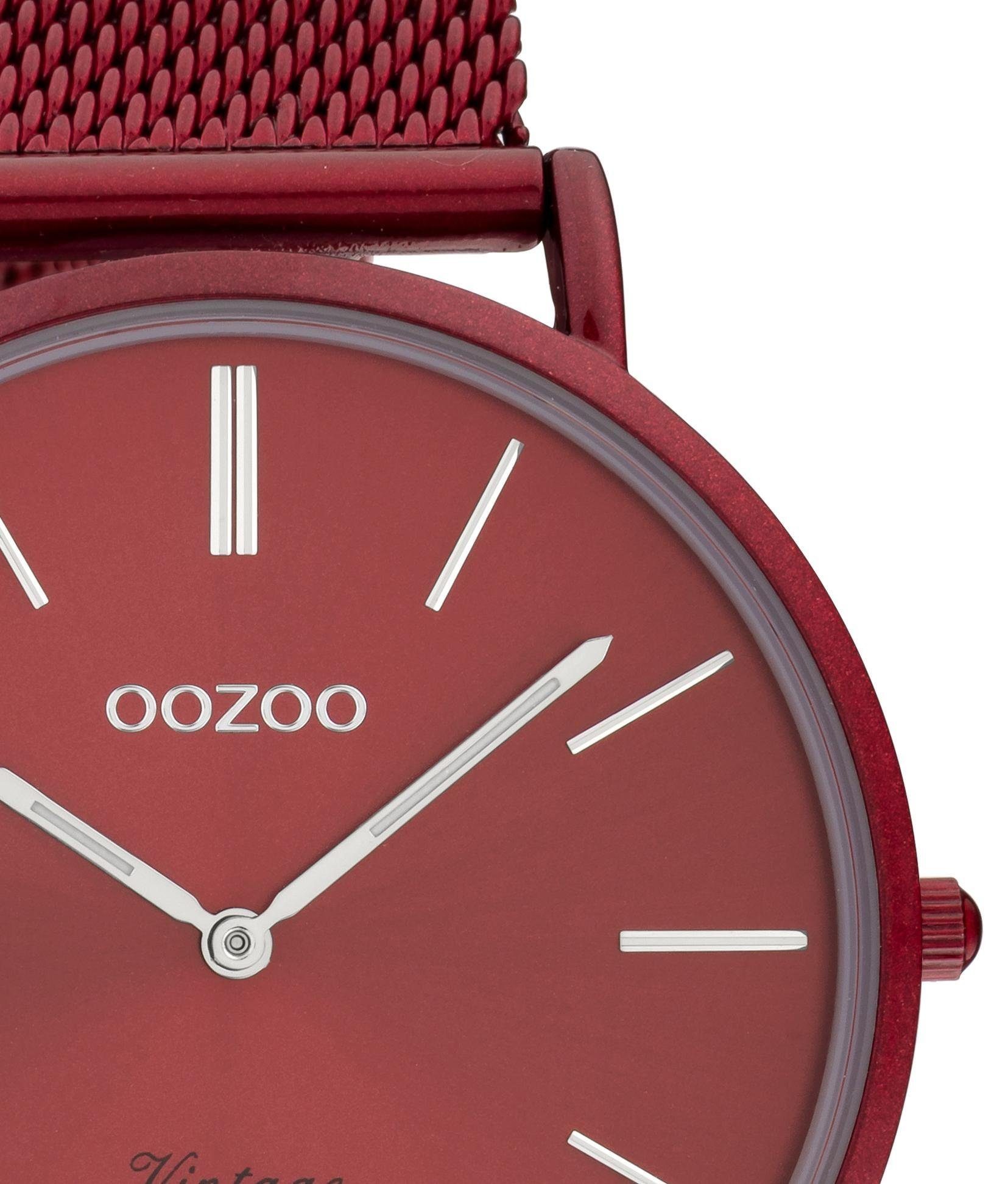 OOZOO Quarzuhr C20001, Armbanduhr, Damenuhr, Herrenuhr, Edelstahlarmband