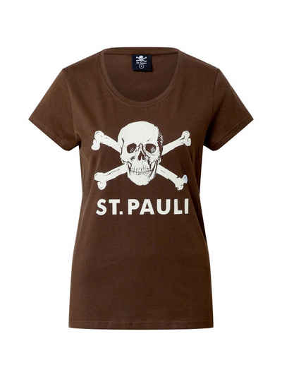 St. Pauli T-Shirt Totenkopf (1-tlg) Plain/ohne Details