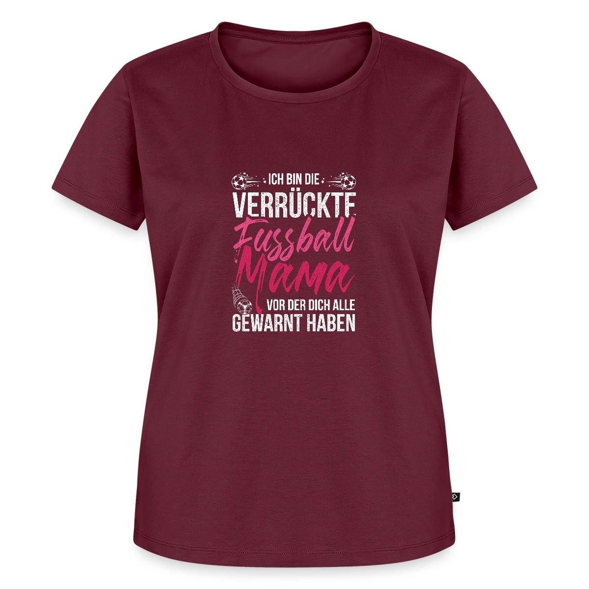 Spreadshirt T-Shirt Achtung Verrückte Fußballmama Lustiger Fußballspruch Frauen Premium T- (1-tlg) Fällt klein aus. Wir empfehlen, eine Größe größer zu bestellen.