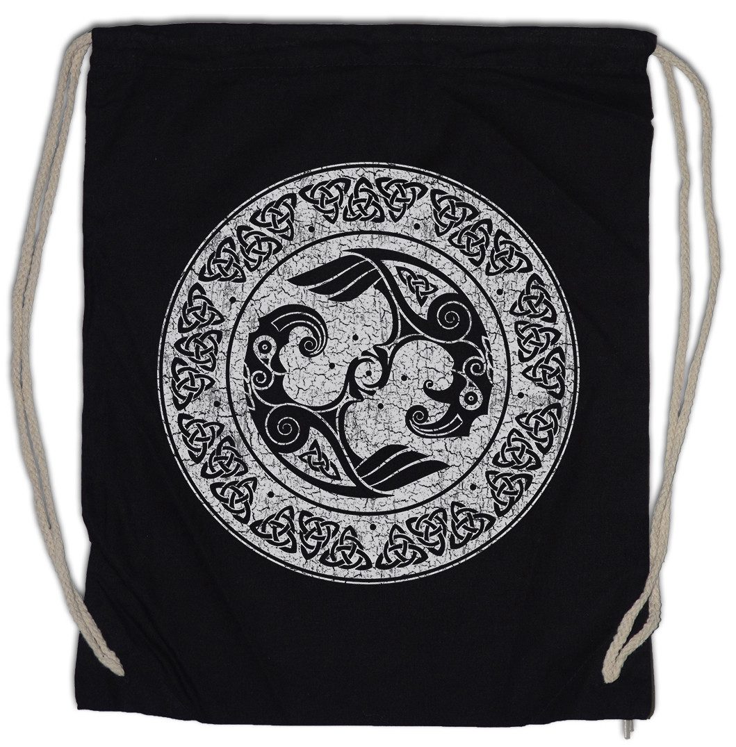 Urban Backwoods Turnbeutel Viking Shield II Turnbeutel Schild Knoten Walhalla Wotan Woden Thot (1-tlg), Odhin Loki Midgard Yggdrasil