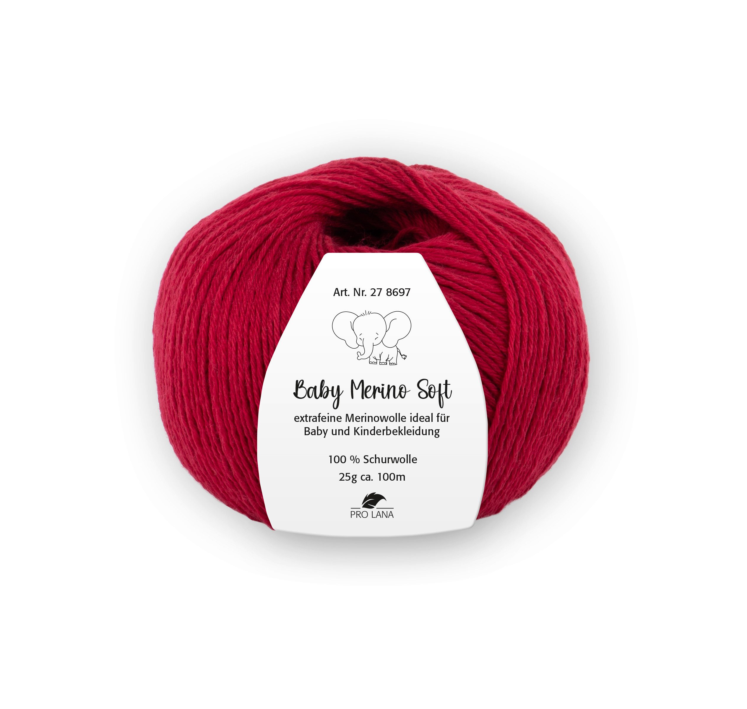 Pro Lana Baby Merino Soft Häkelwolle, 100 m (Baby Merino Soft Wolle, zartes Gefühl auf der Babyhaut), 25 g