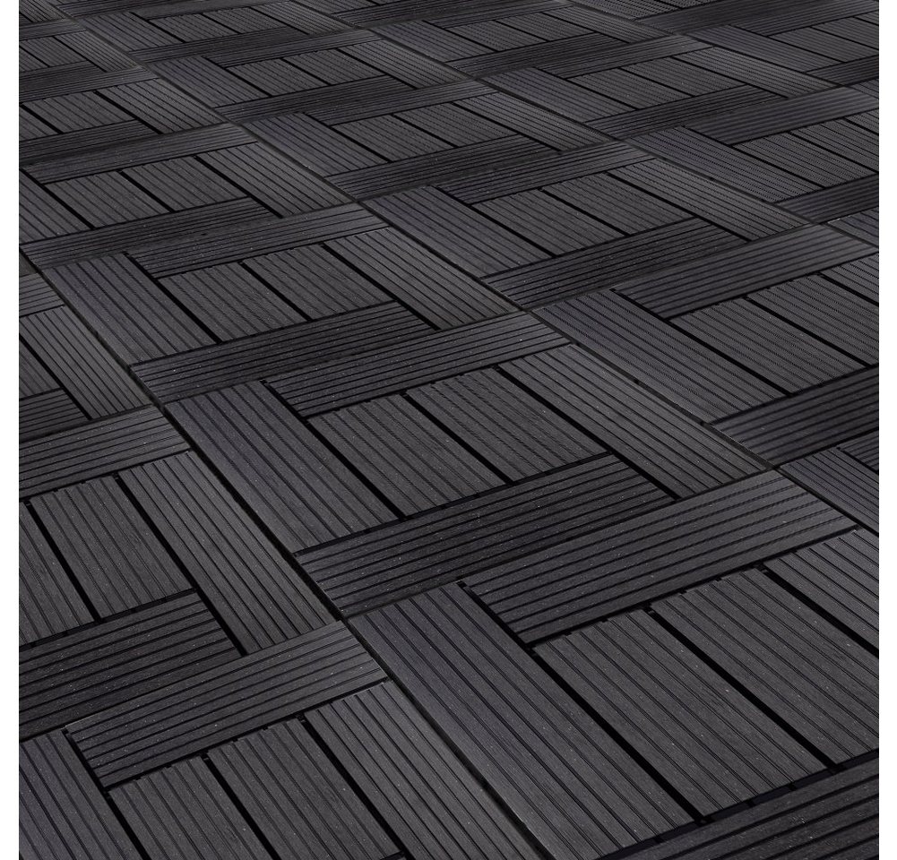 Thumbnail - euroharry WPC-Fliesen 44-St. 4m² Terrassenplatten, 30x30 cm WPC-Fliesen Klickfliese
