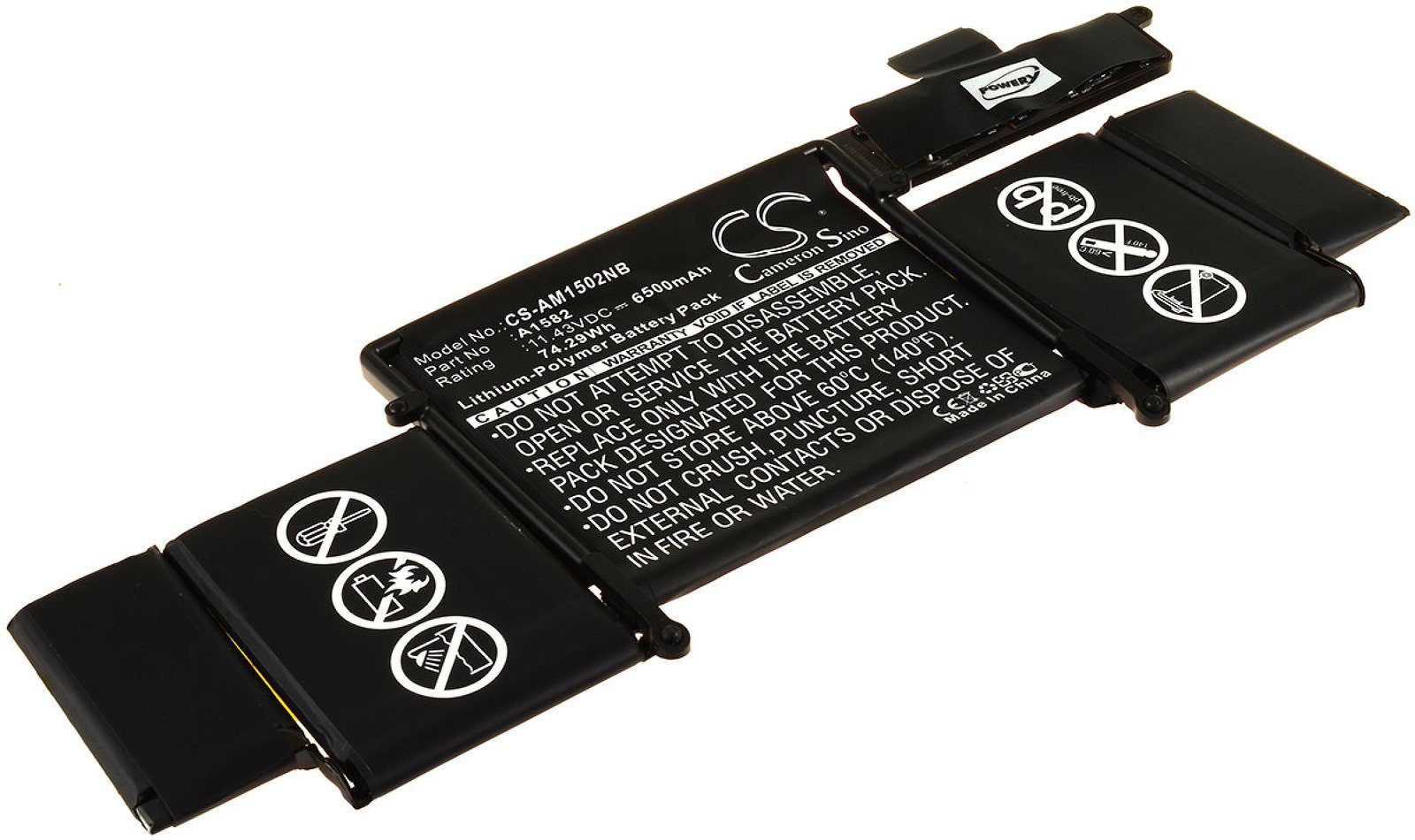 Akku für Laptop Apple MacBook Pro 13" 2015 Retina Laptop-Akku