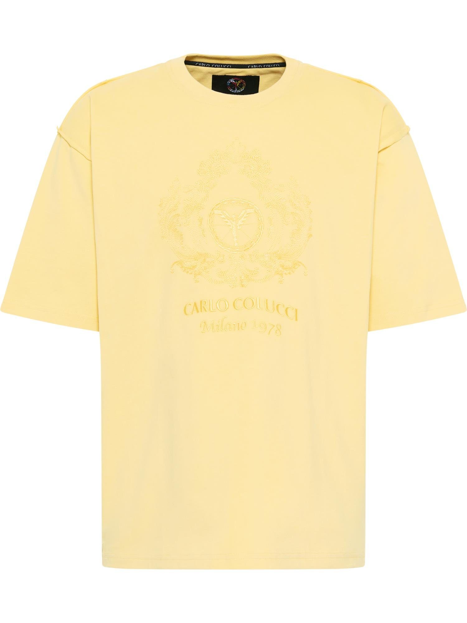 De T-Shirt Bortoli Gelb COLUCCI CARLO