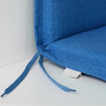 Home Feeling Bankauflage 2-Sitzer-Sitzkissen ca.120 x 50 x 8 cm, Grün/Gelb