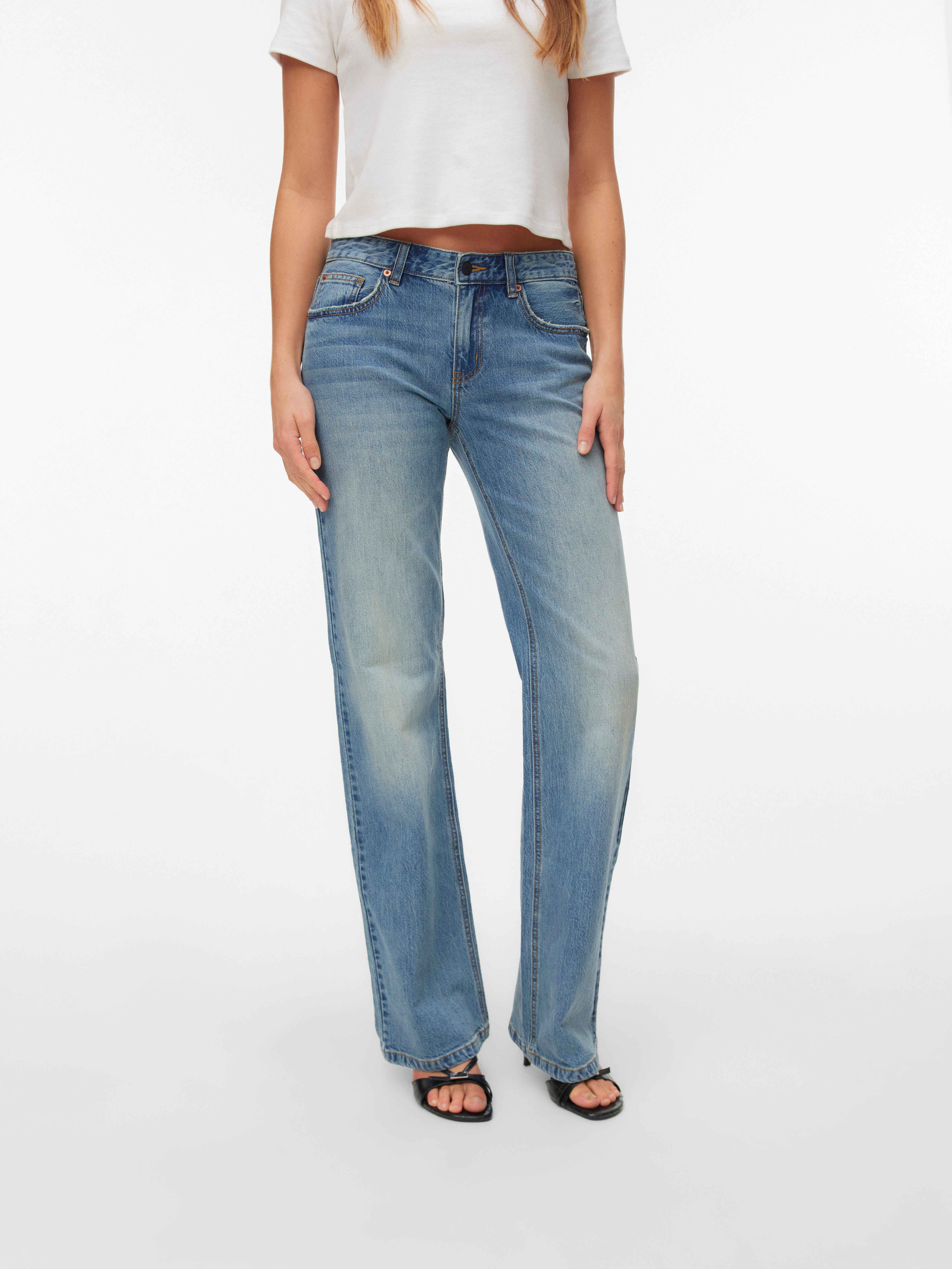 Vero Moda Bootcut-Jeans VMASTA LR BOOTCUT JEANS LI3176 NOOS Baumwollmischung, flared fit