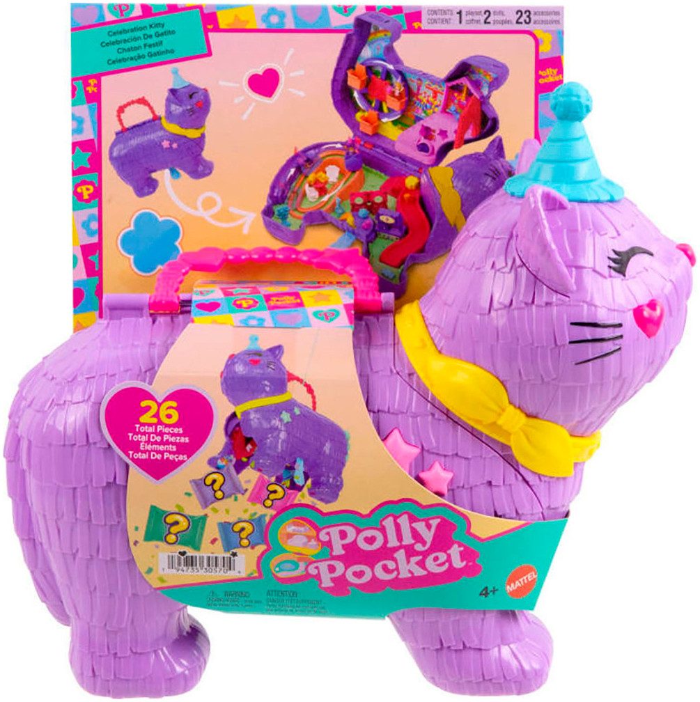 Polly Pocket Spielwelt Party Kätzchen Pinata