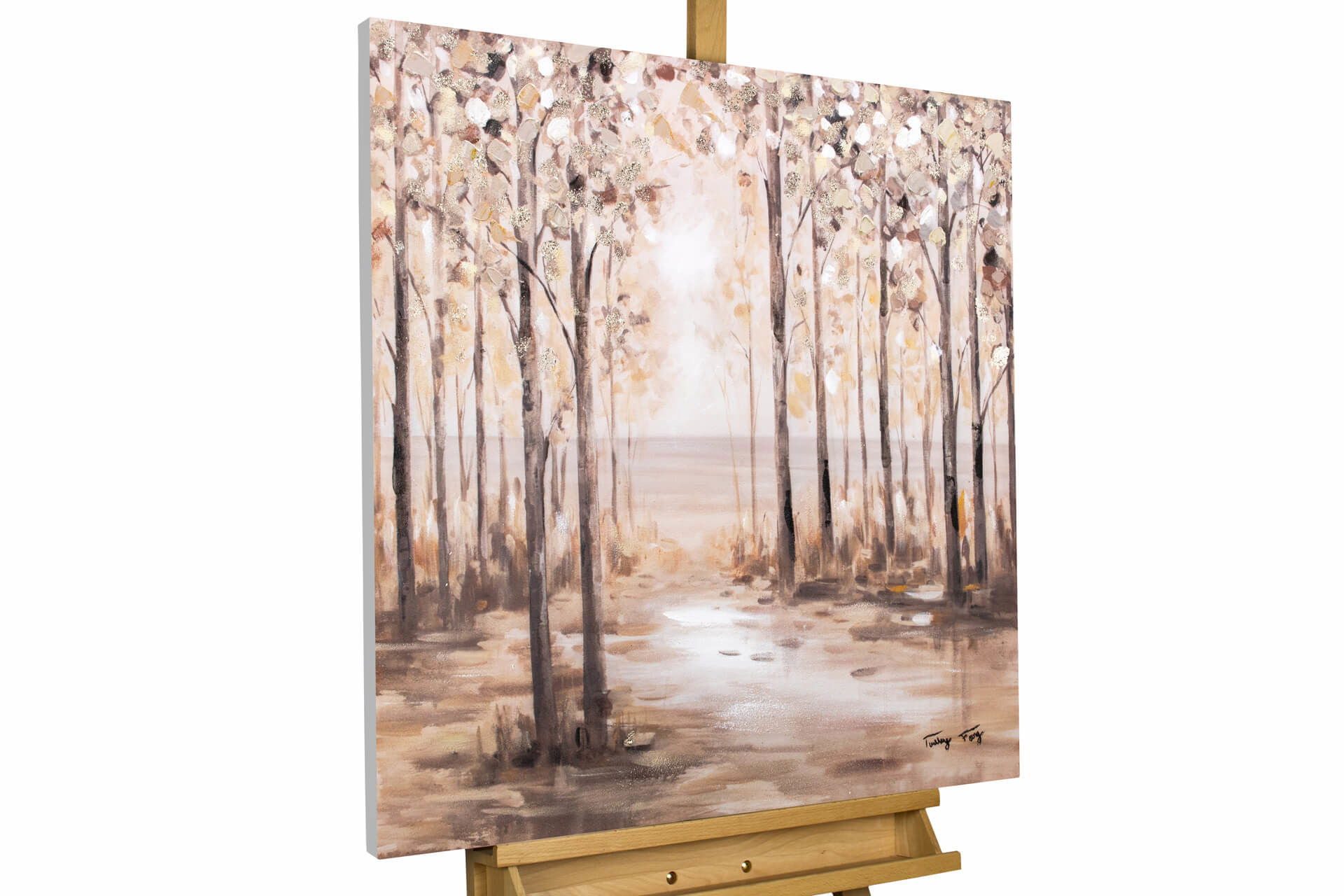 Handgemaltes Acrylbild 'Zarte Schönheit' 120x90cm - Schmetterlingsmotiv, Unikat Mit Zertifikat