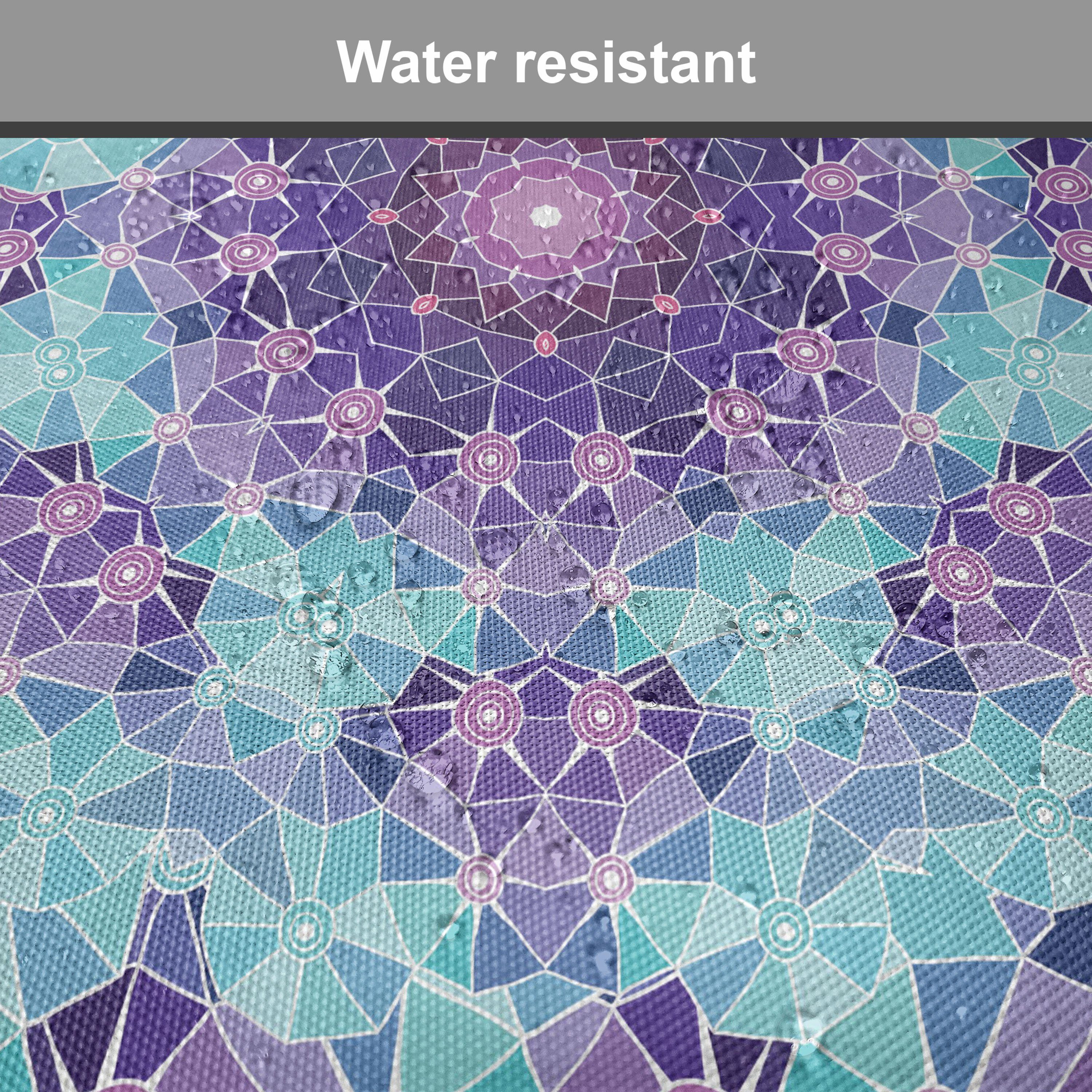 Fractal mit für Kissen Mosaic Stuhlkissen wasserfestes Küchensitze, Dekoratives Riemen Abakuhaus lila Mandala