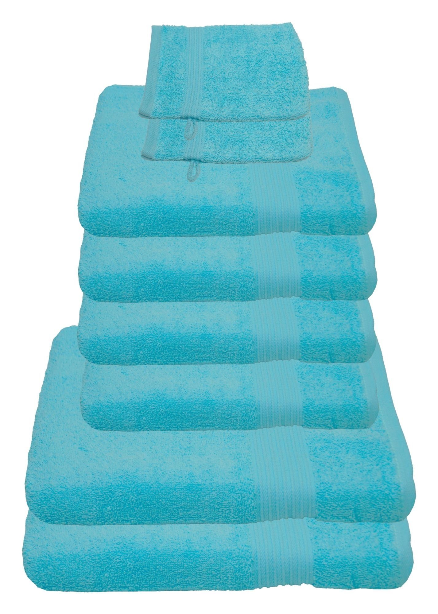 Julie Julsen Handtücher 8-Handtücher-Babyblau, Baumwolle (8-St) günstig online kaufen
