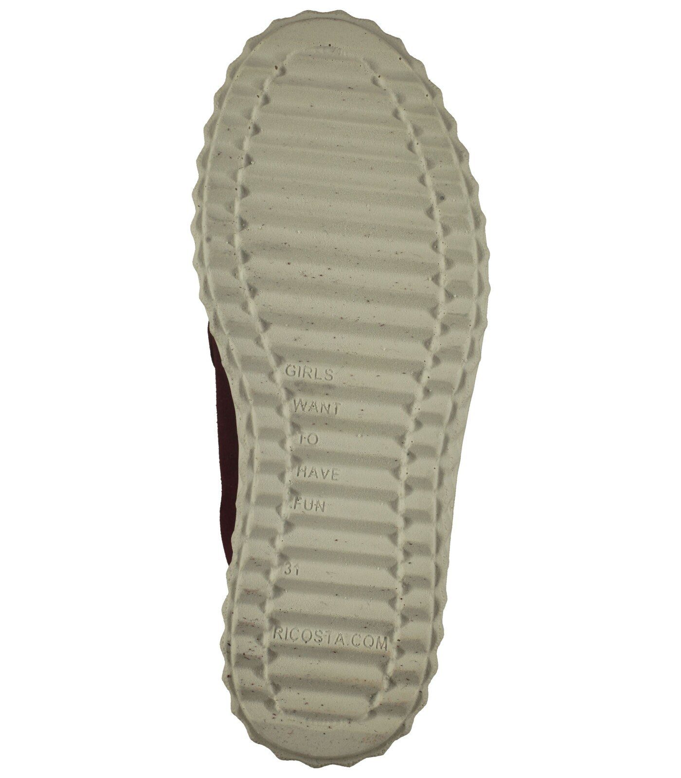 Ricosta Sneaker merlot (380) Veloursleder/Textil Sneaker