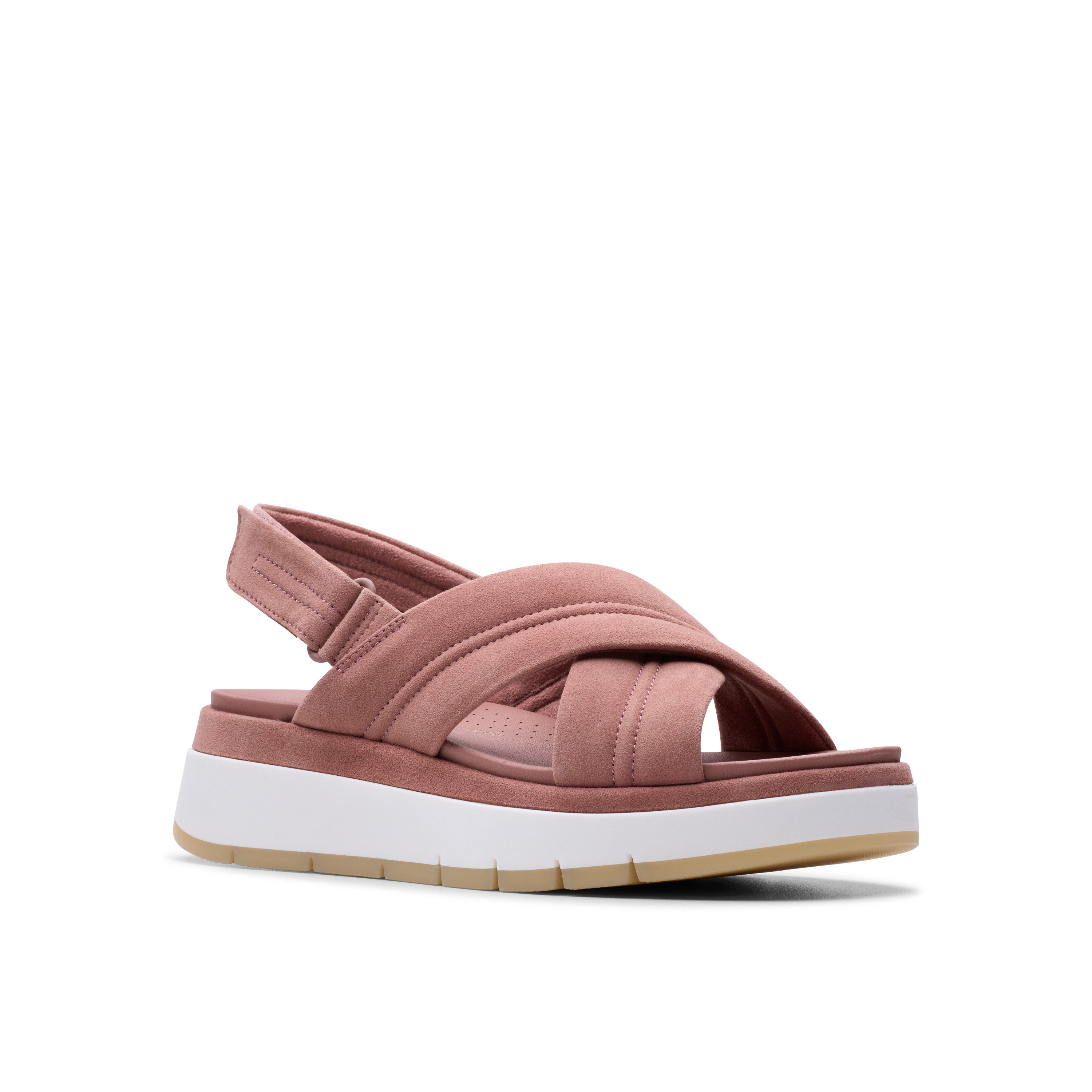 Clarks Tuscan Cross Sandale, Sandalette, Flats, Sommerschuh mit Plateausohle