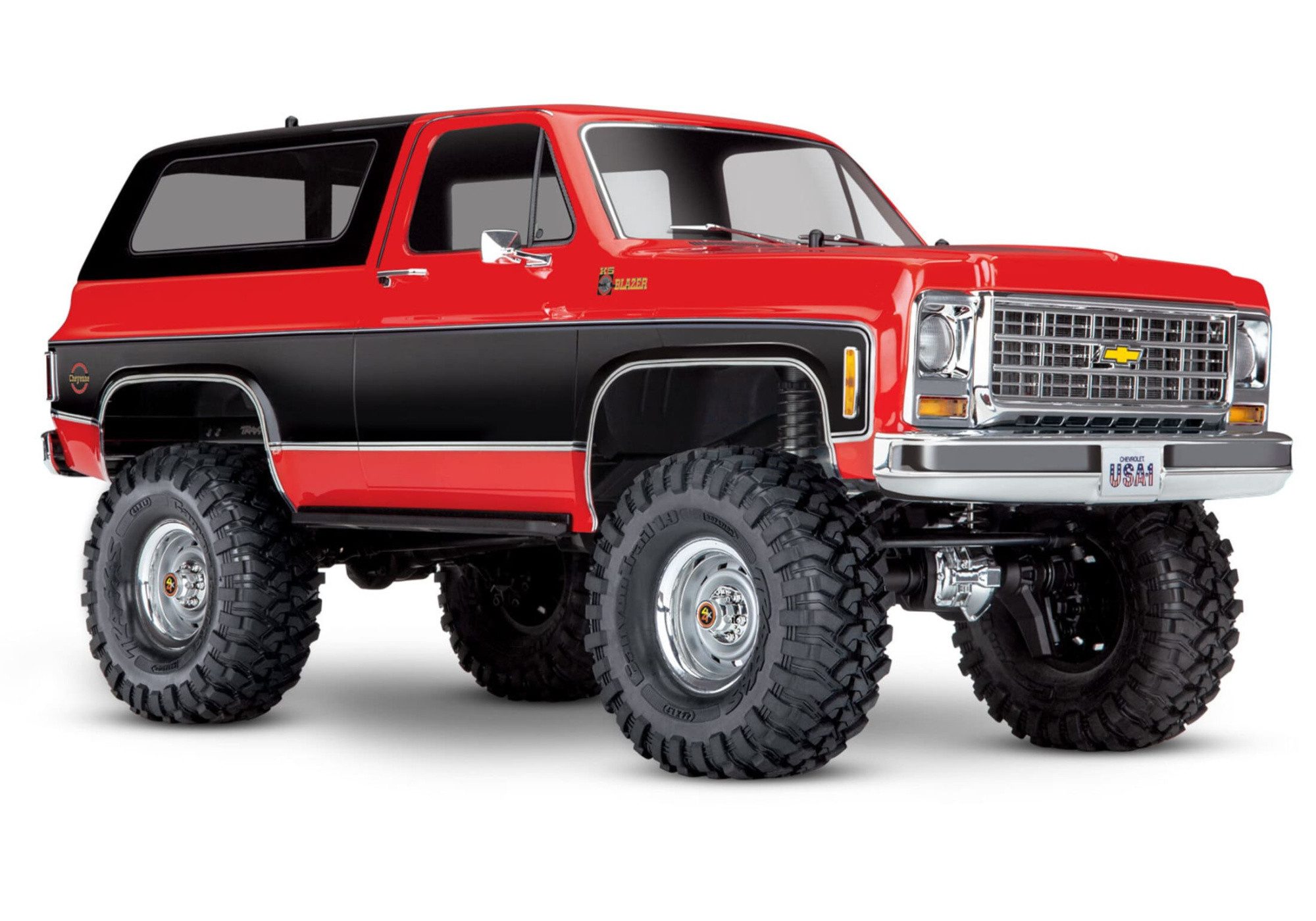 RC-Buggy Traxxas RC Crawler TRX-4 Chevy Blazer 1979 Clipless 1:10 RTR Rot