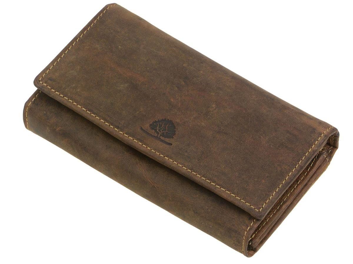 Greenburry Geldbörse Vintage (oA), Langbörse, Damenbörse, Lederbörse