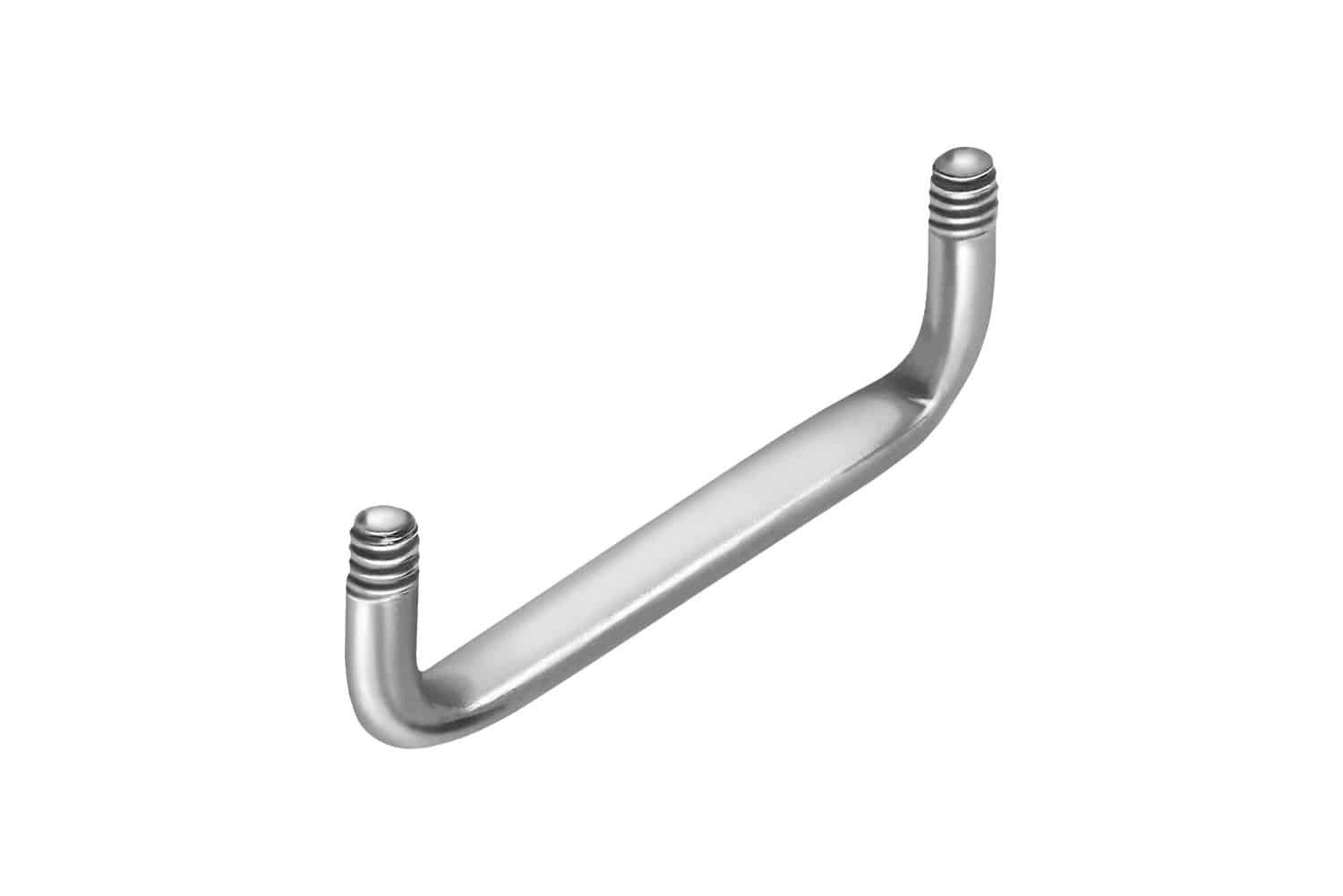 PIERCINGLINE Piercing-Implantat Titan Surface Barbell FLACH (90 Grad) ohne Kugeln (Surface Barbells, 1-tlg)