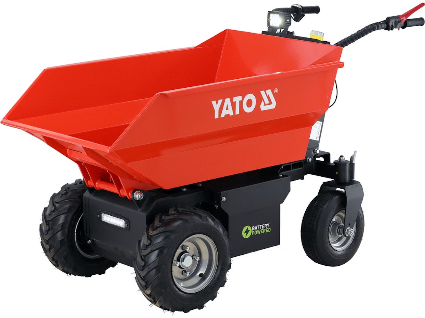 Yato Dumper Brouette motorisée à batterie, 48V, 500kg, 172x76x106cm, 1000W, 1000W