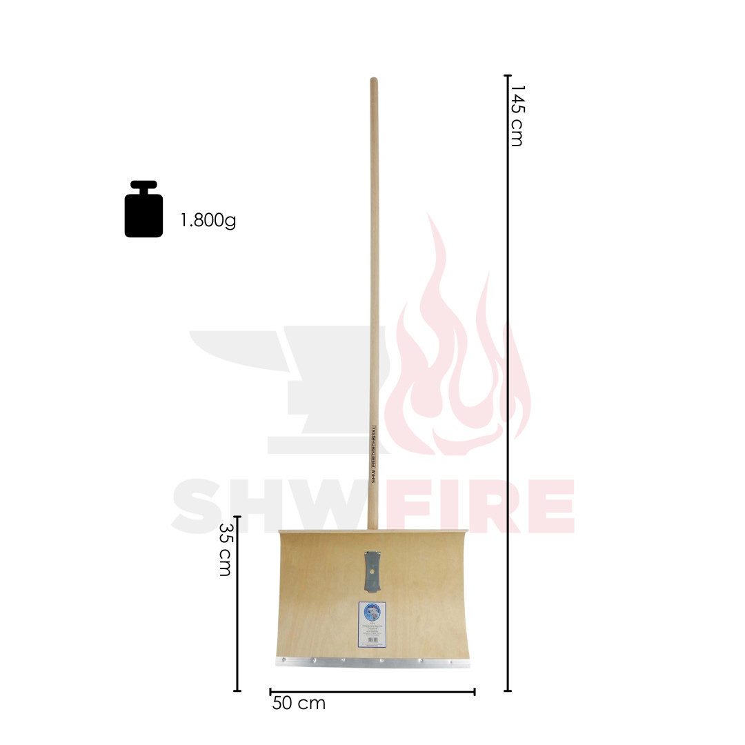 SHW Schneeschieber SHW Schneeschieber-Sperrholz 5-fach verleimt, 50 cm, mit Holzstiel