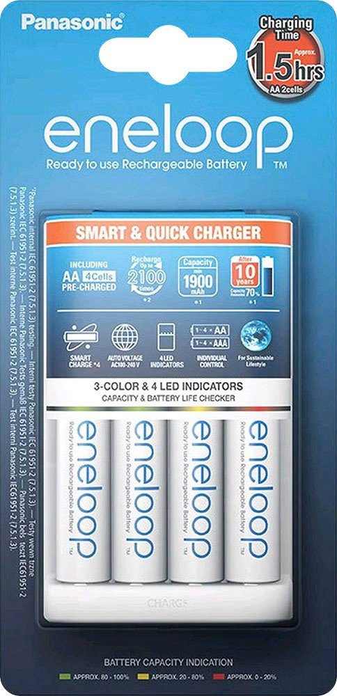 Panasonic eneloop Smart & Quick Charger Batterie-Ladegerät