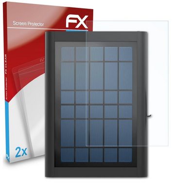 atFoliX Schutzfolie für Ring Solar Panel for Video Doorbell 2.4W, (2 Folien), Ultraklar und hartbeschichtet