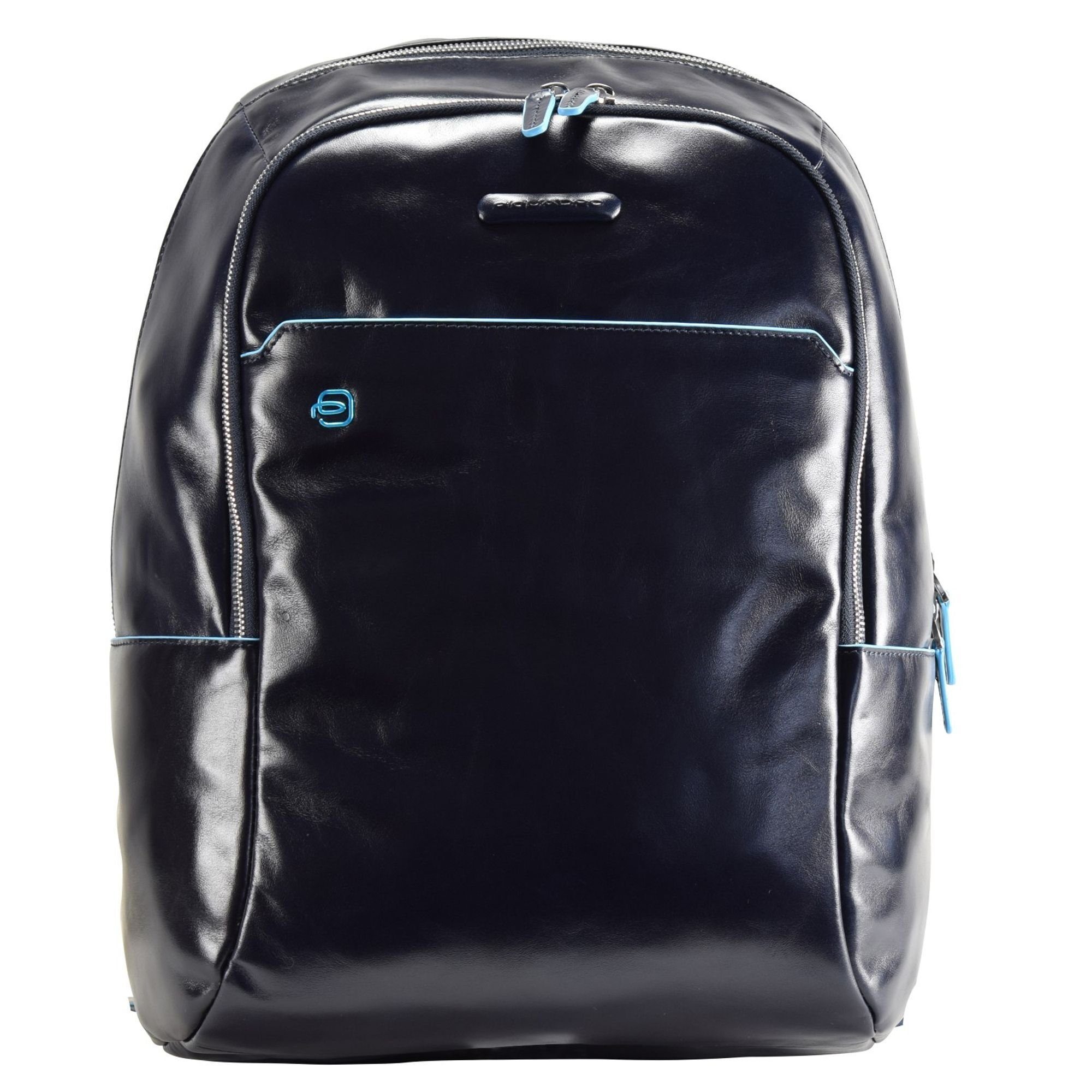 Blue Leder nachtblau Piquadro Laptoprucksack Square,