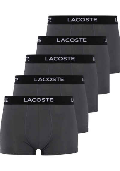 Lacoste Boxershorts (Packung, 5-St., 5er-Pack) mit Lacoste-Schriftzug am Bund